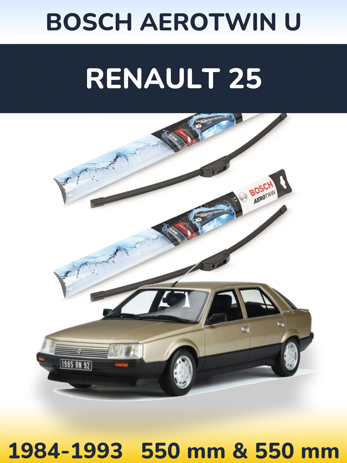 Torkarblad BOSCH AeroTwin U för Renault 25