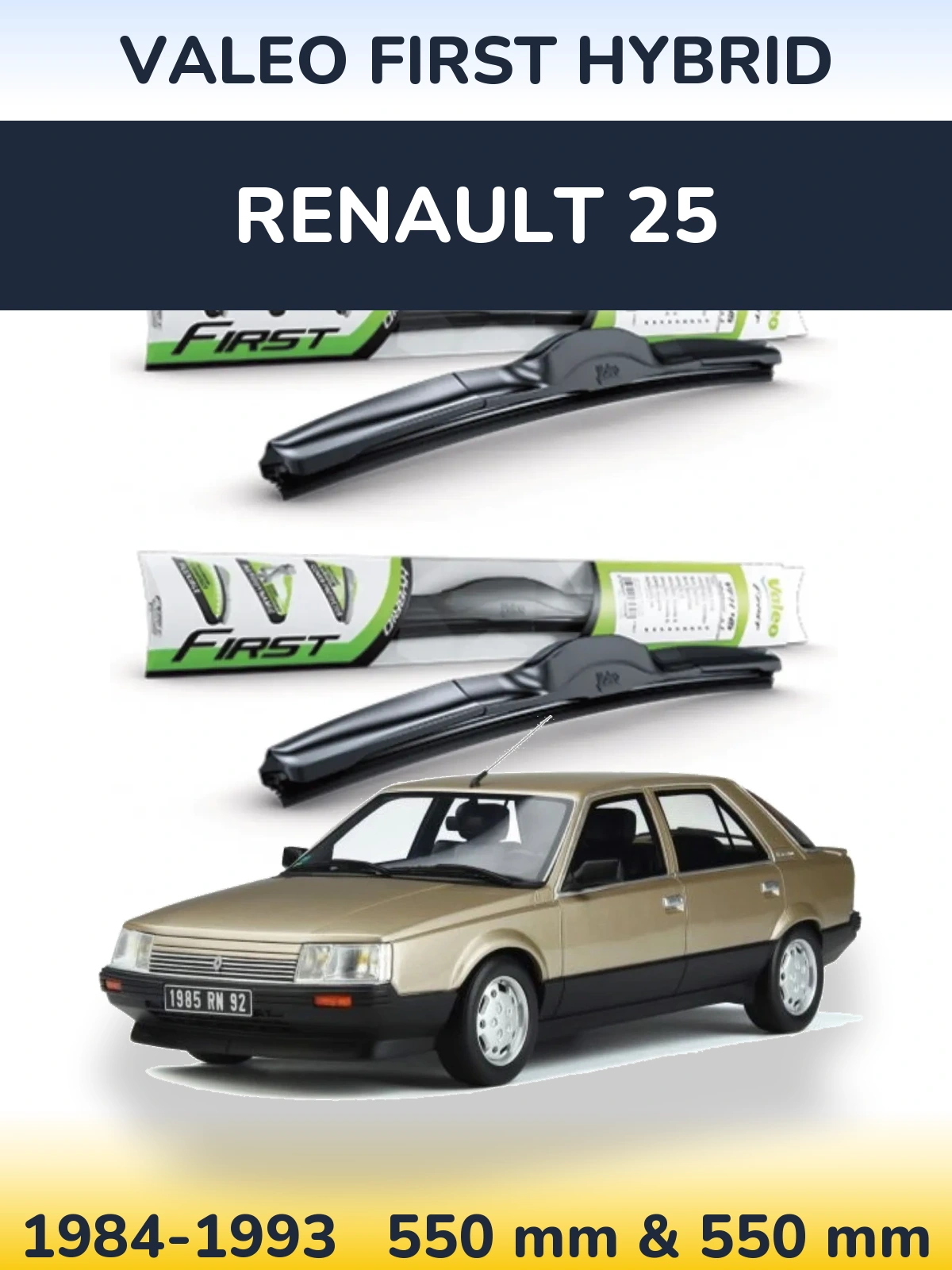 Torkarblad Valeo First Hybrid för Renault 25