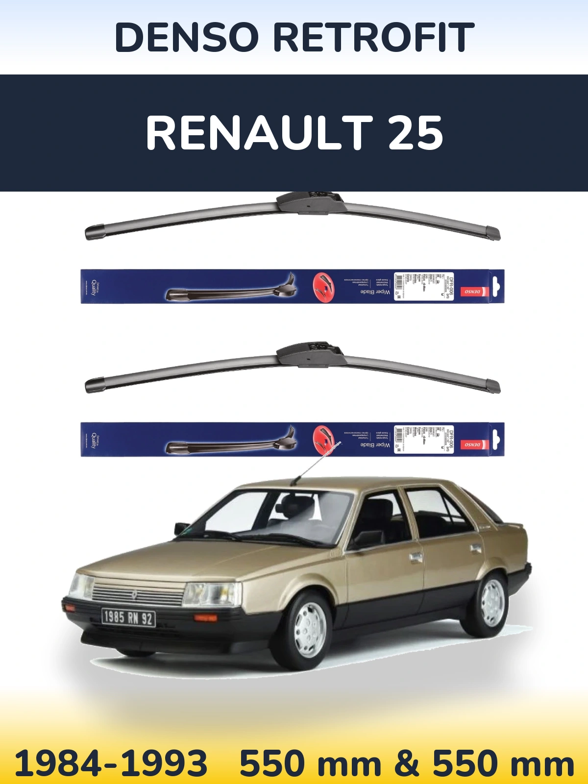Torkarblad Denso Retrofit för Renault 25