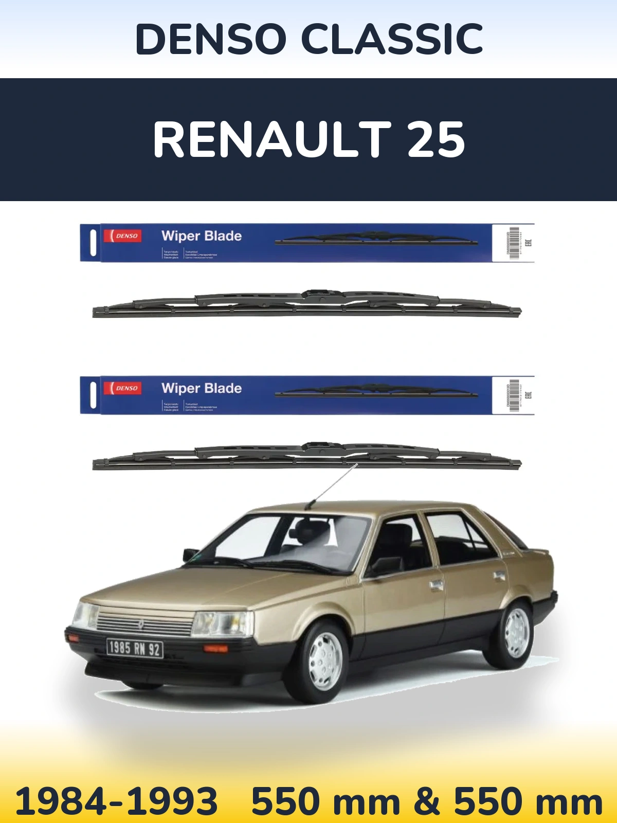 Torkarblad Denso Classic för Renault 25