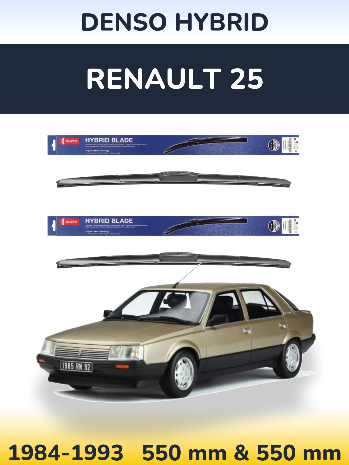 Torkarblad Denso Hybrid för Renault 25