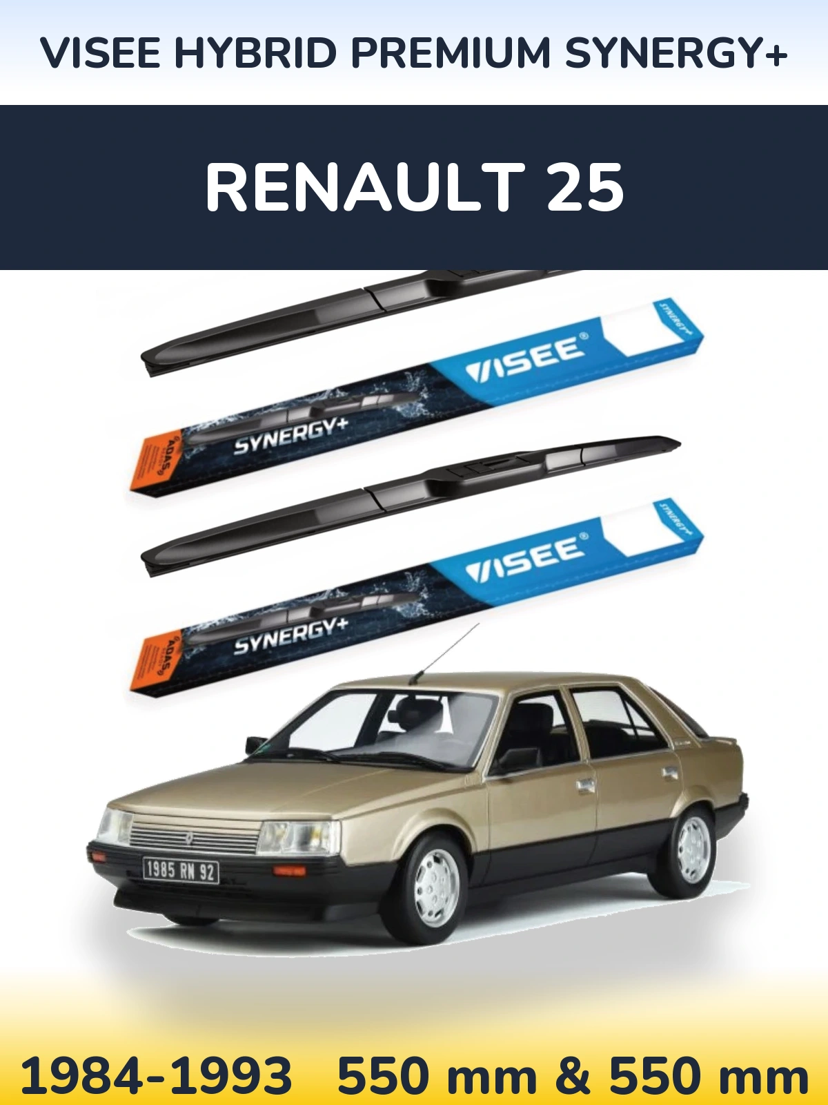 Torkarblad VISEE HYBRID PREMIUM SYNERGY+ för Renault 25