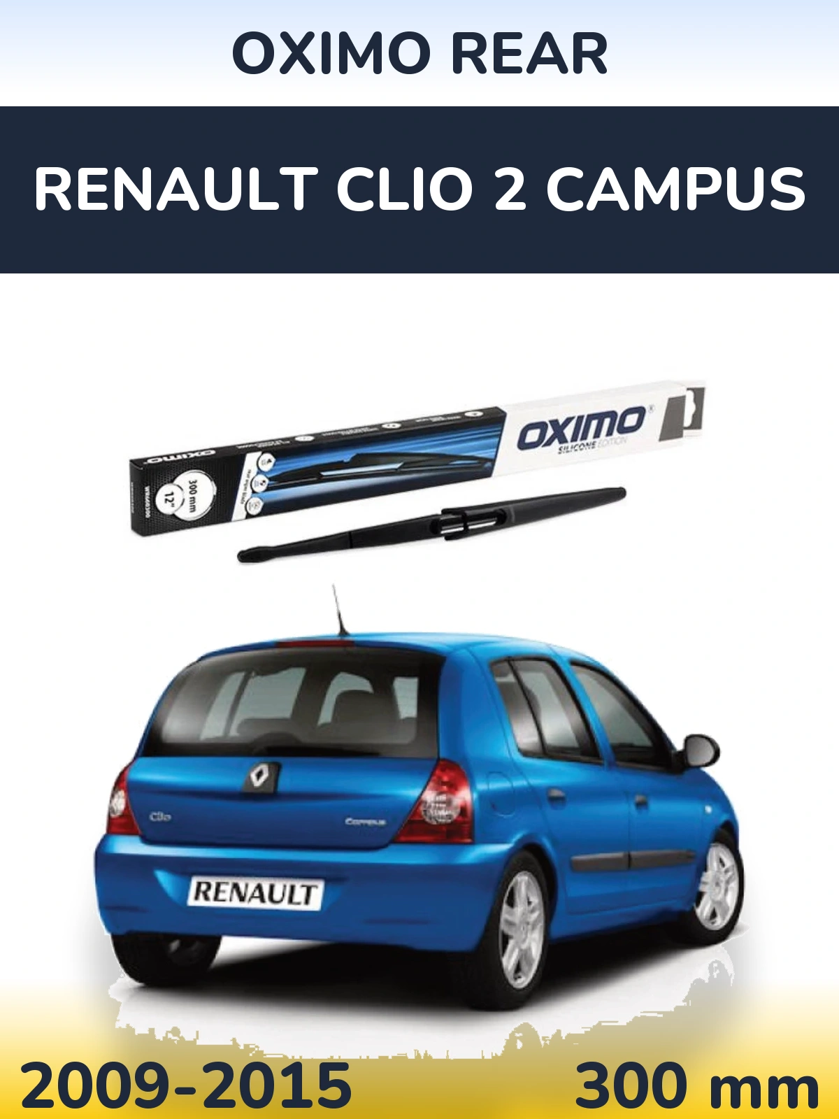 Torkarblad Oximo Rear för Renault Clio 2 Campus