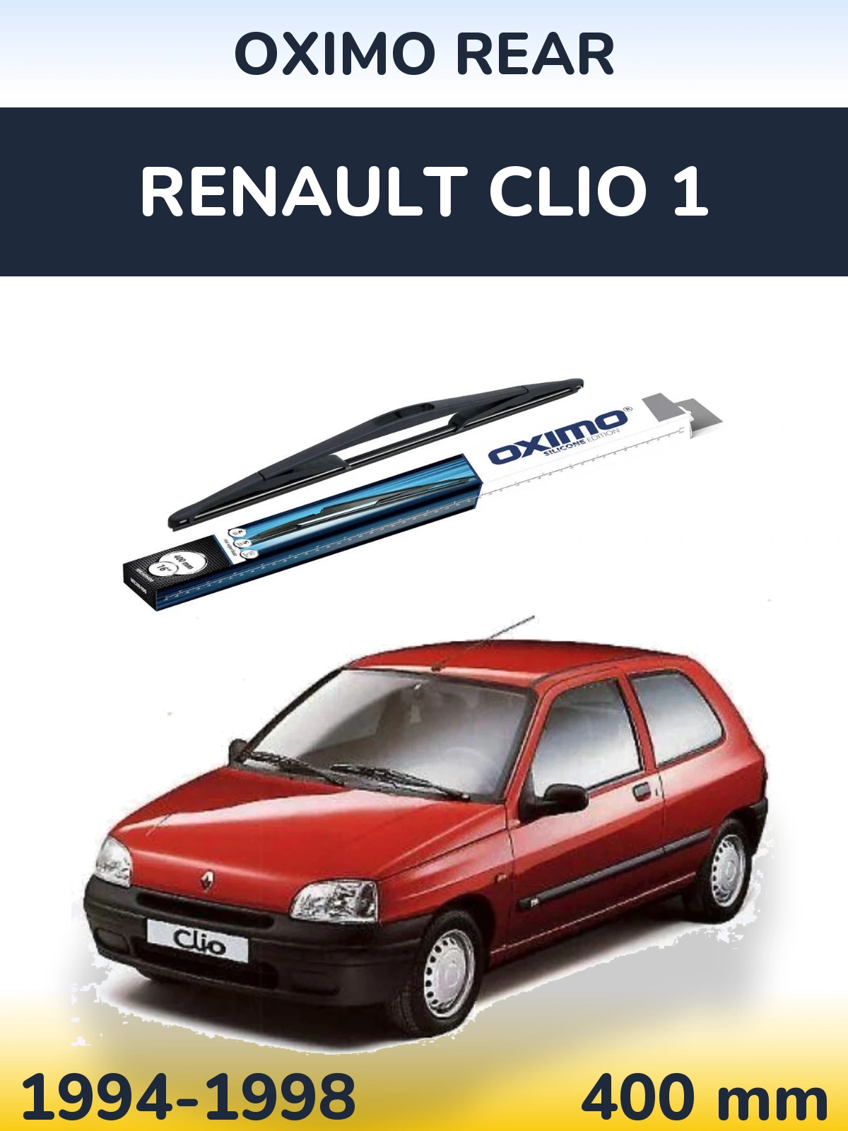 Torkarblad Oximo Rear för Renault Clio 1