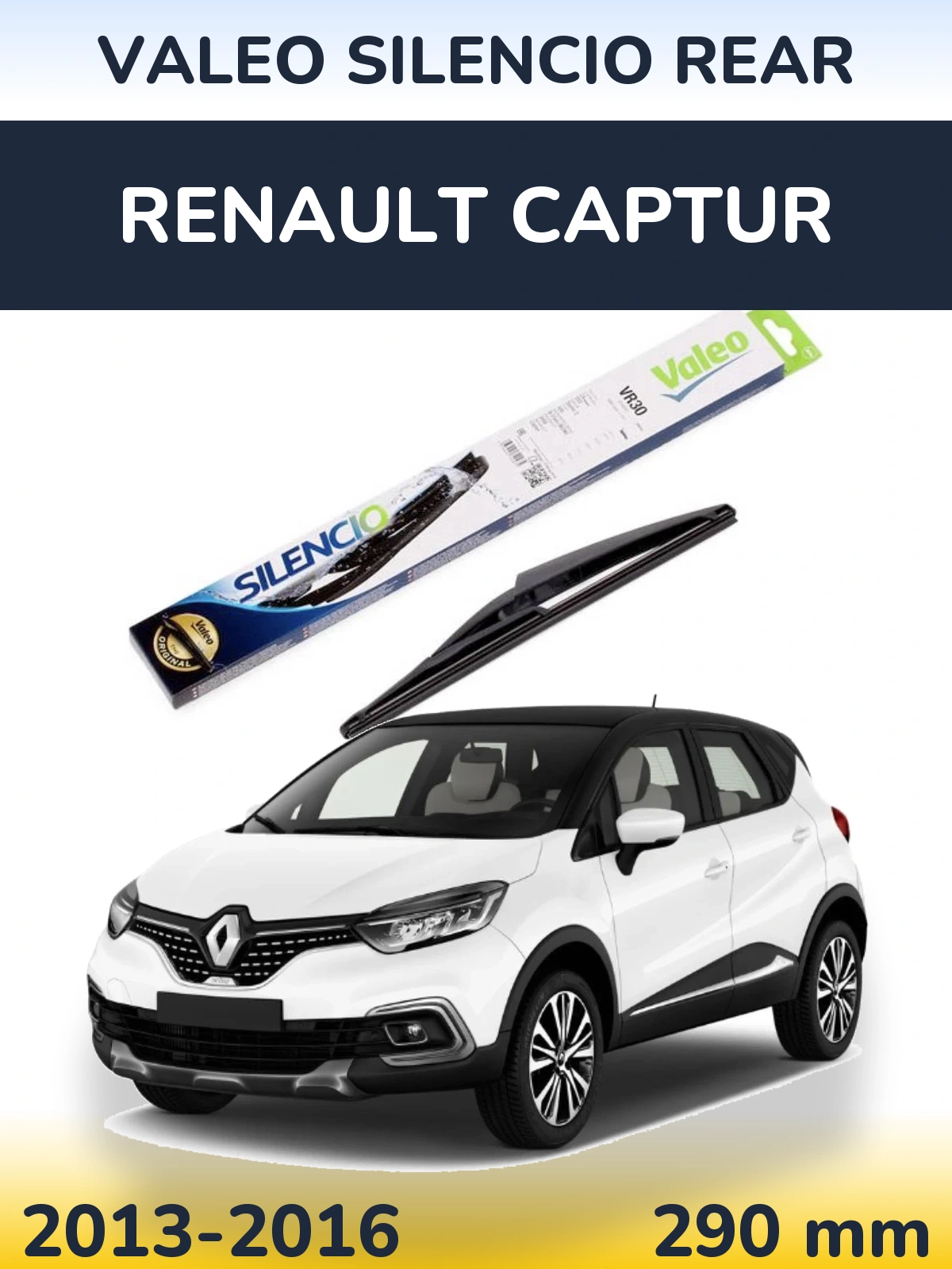 Torkarblad Valeo Silencio Rear för Renault Captur