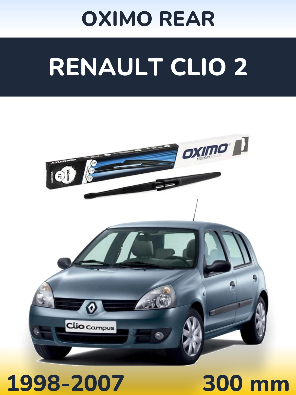 Torkarblad Oximo Rear för Renault Clio 2