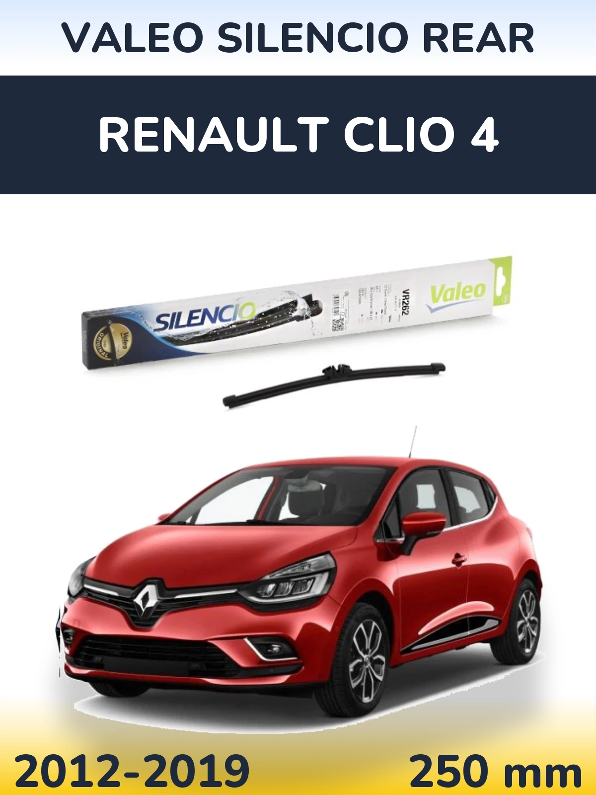 Torkarblad Valeo Silencio Rear för Renault Clio 4