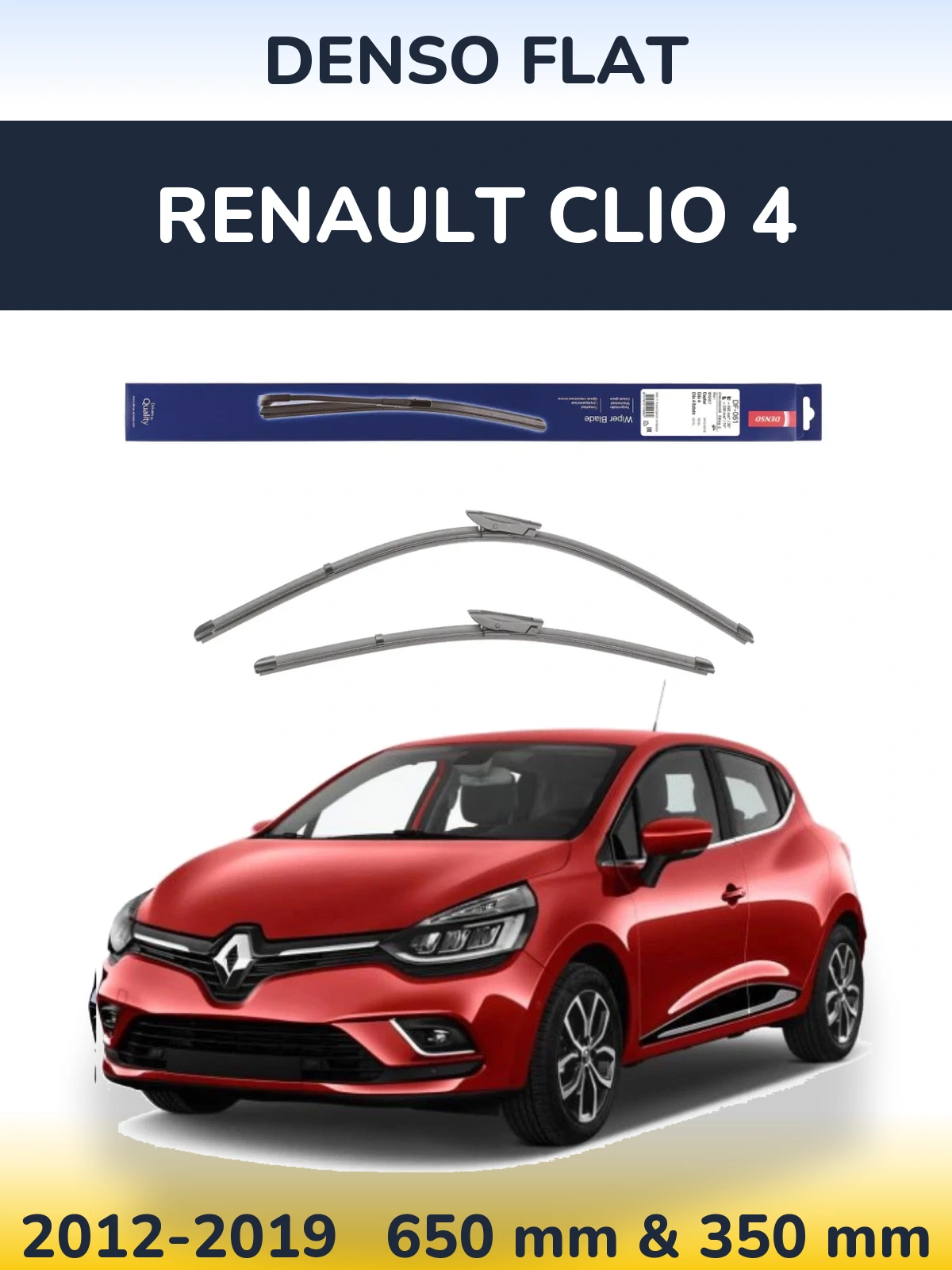 Torkarblad Denso Flat för Renault Clio 4