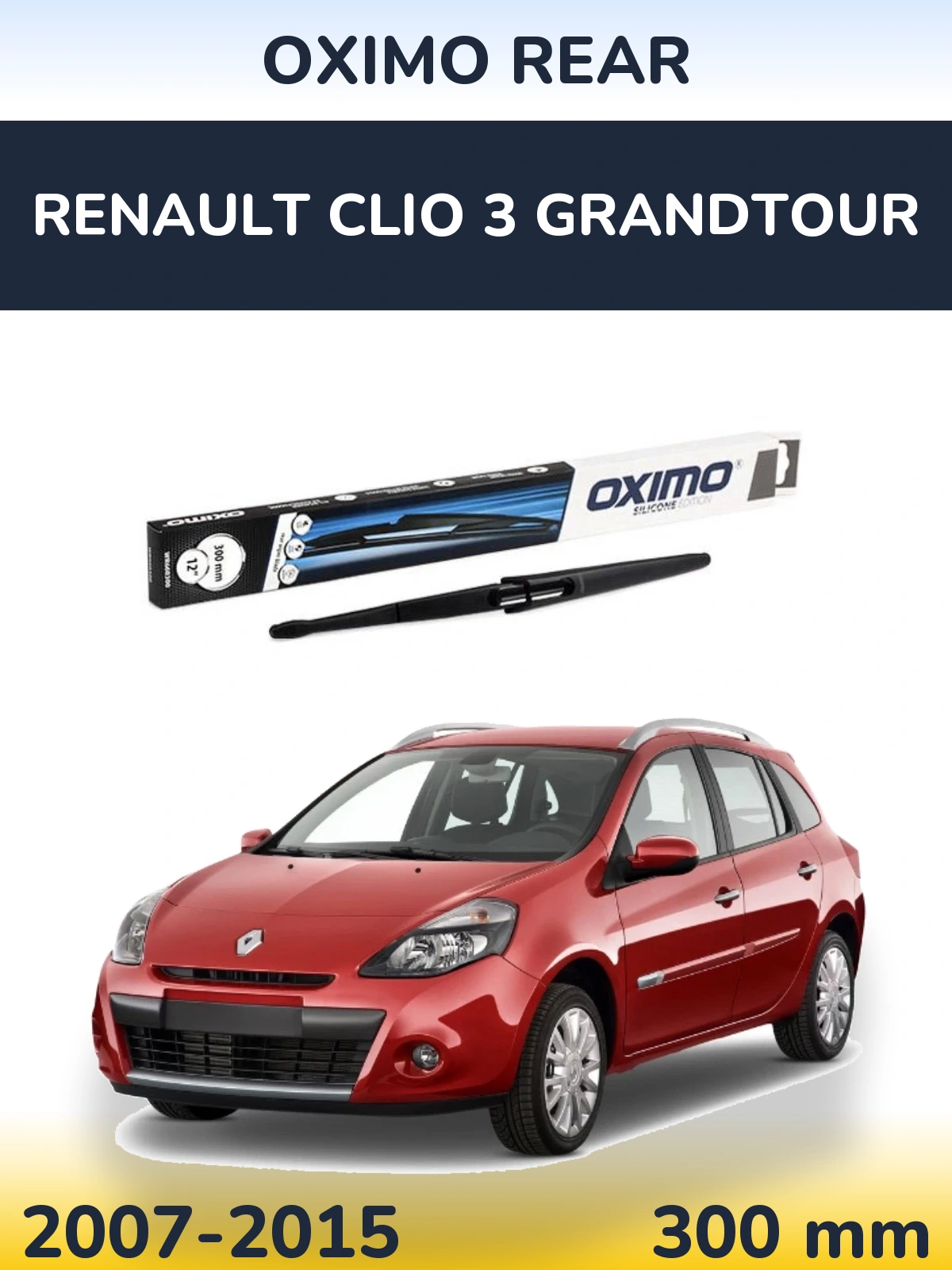 Torkarblad Oximo Rear för Renault Clio 3 Grandtour