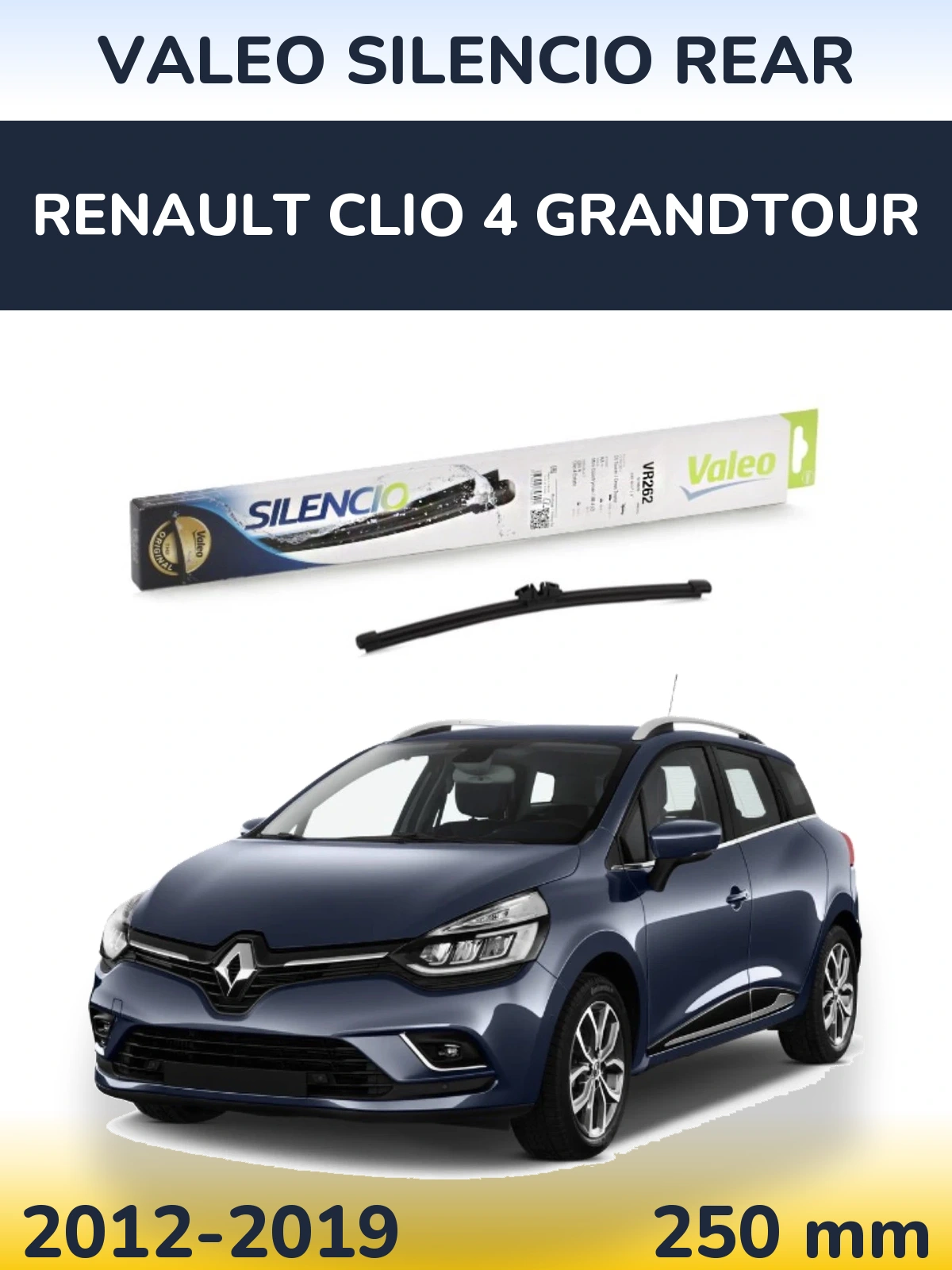 Torkarblad Valeo Silencio Rear för Renault Clio 4 Grandtour