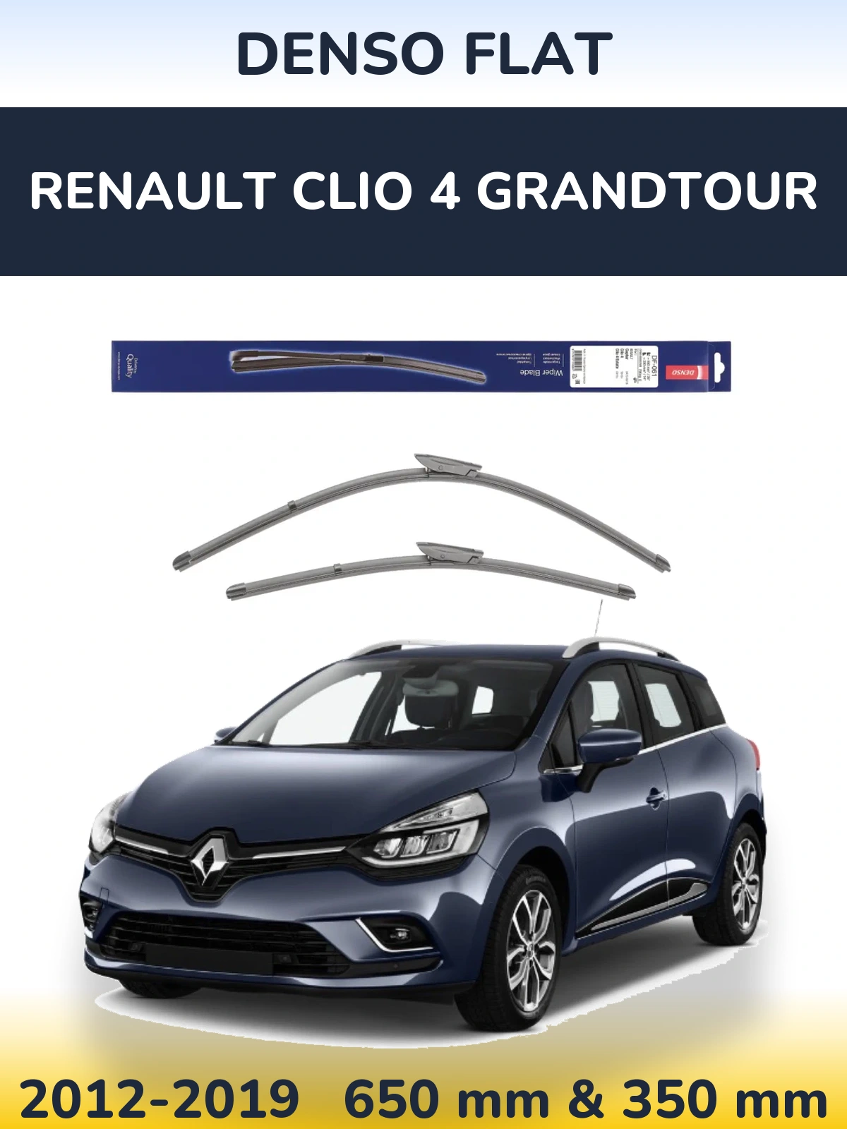 Torkarblad Denso Flat för Renault Clio 4 Grandtour