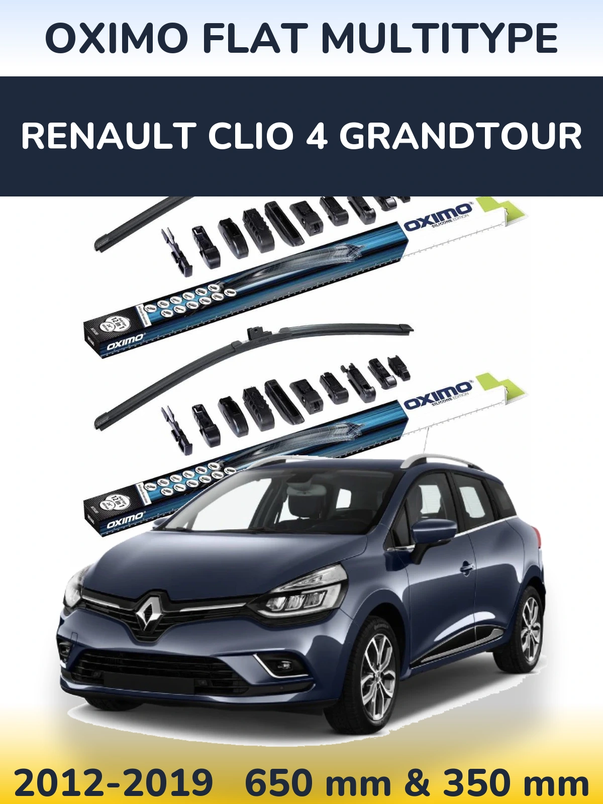 Torkarblad Oximo Flat MultiType för Renault Clio 4 Grandtour