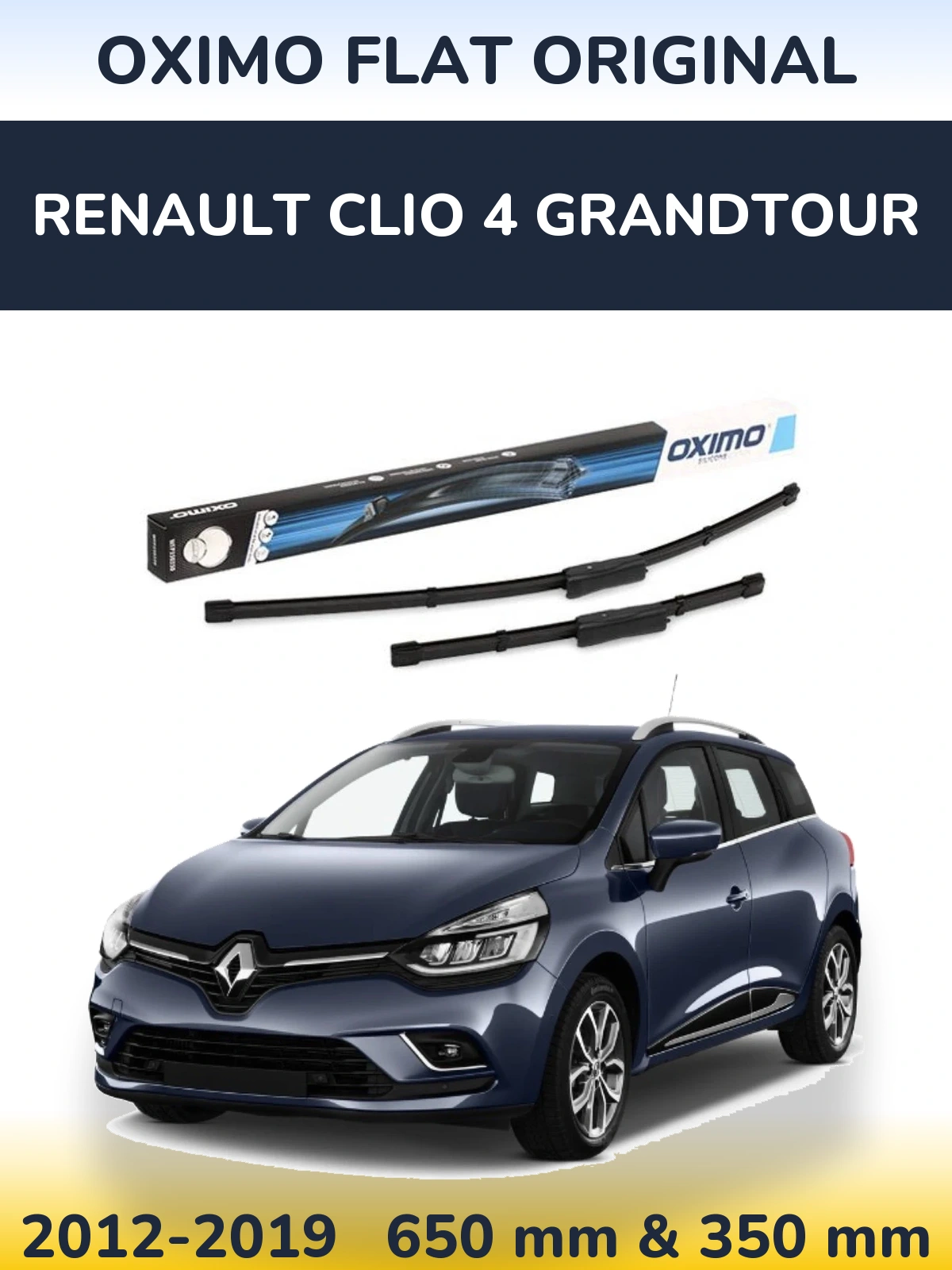 Torkarblad Oximo Flat Original för Renault Clio 4 Grandtour