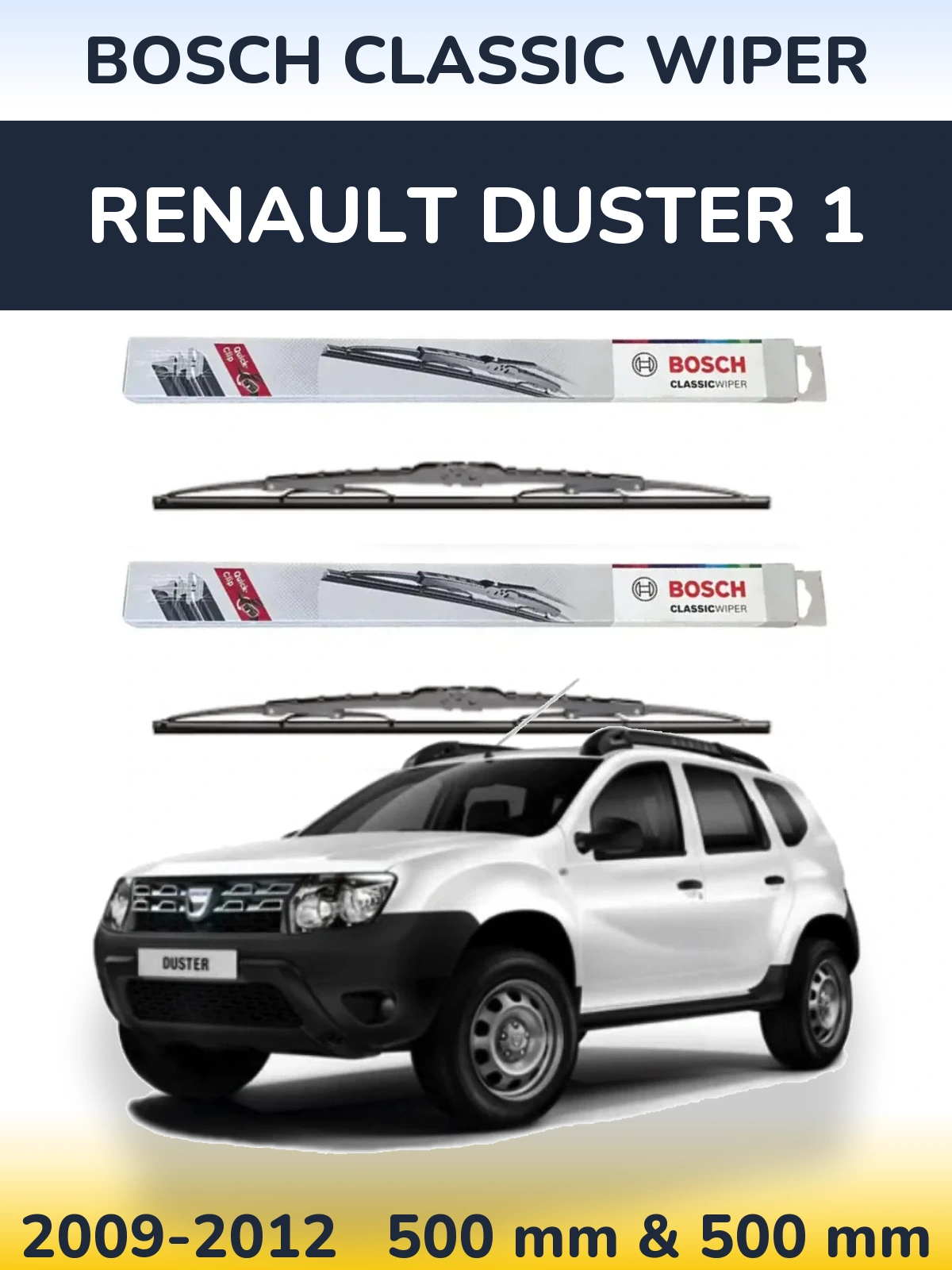 Torkarblad BOSCH Classic Wiper för Renault Duster 1