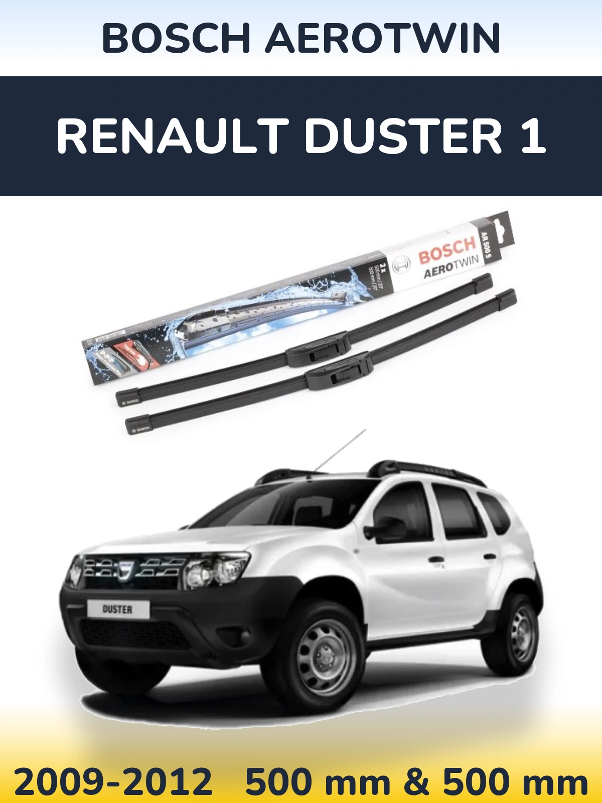 Torkarblad BOSCH AeroTwin för Renault Duster 1