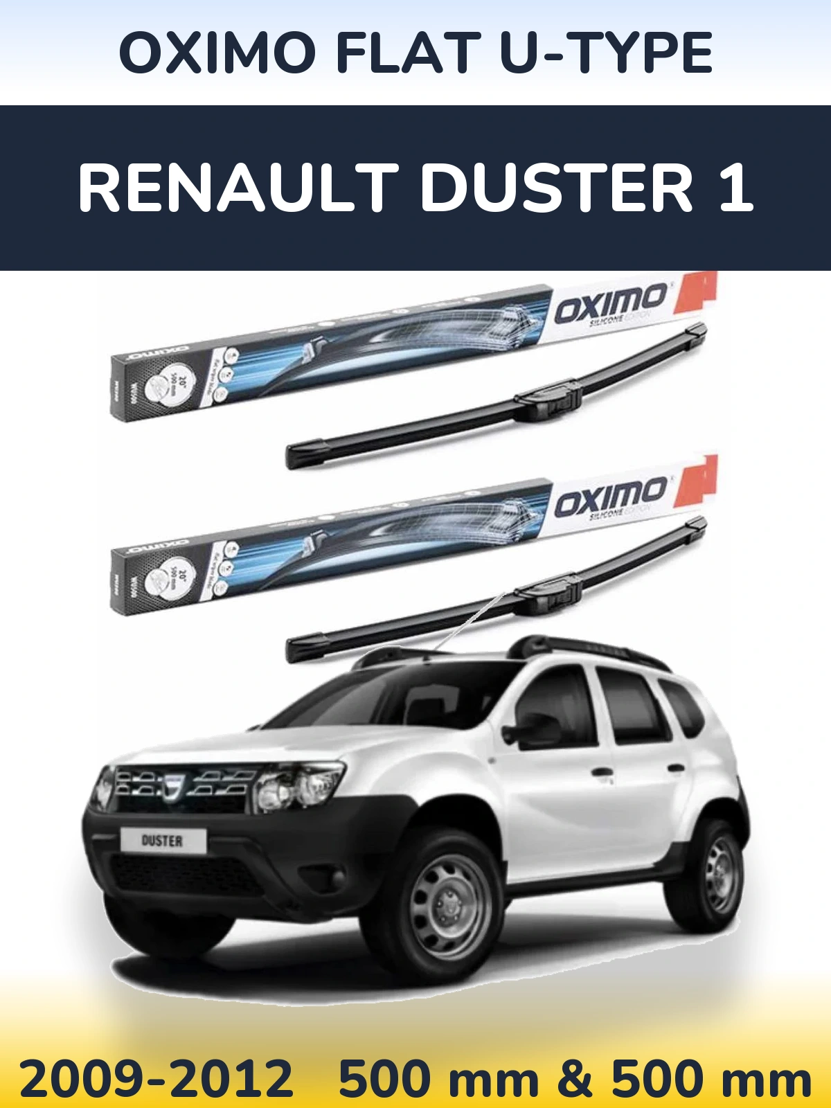 Torkarblad Oximo Flat U-type för Renault Duster 1