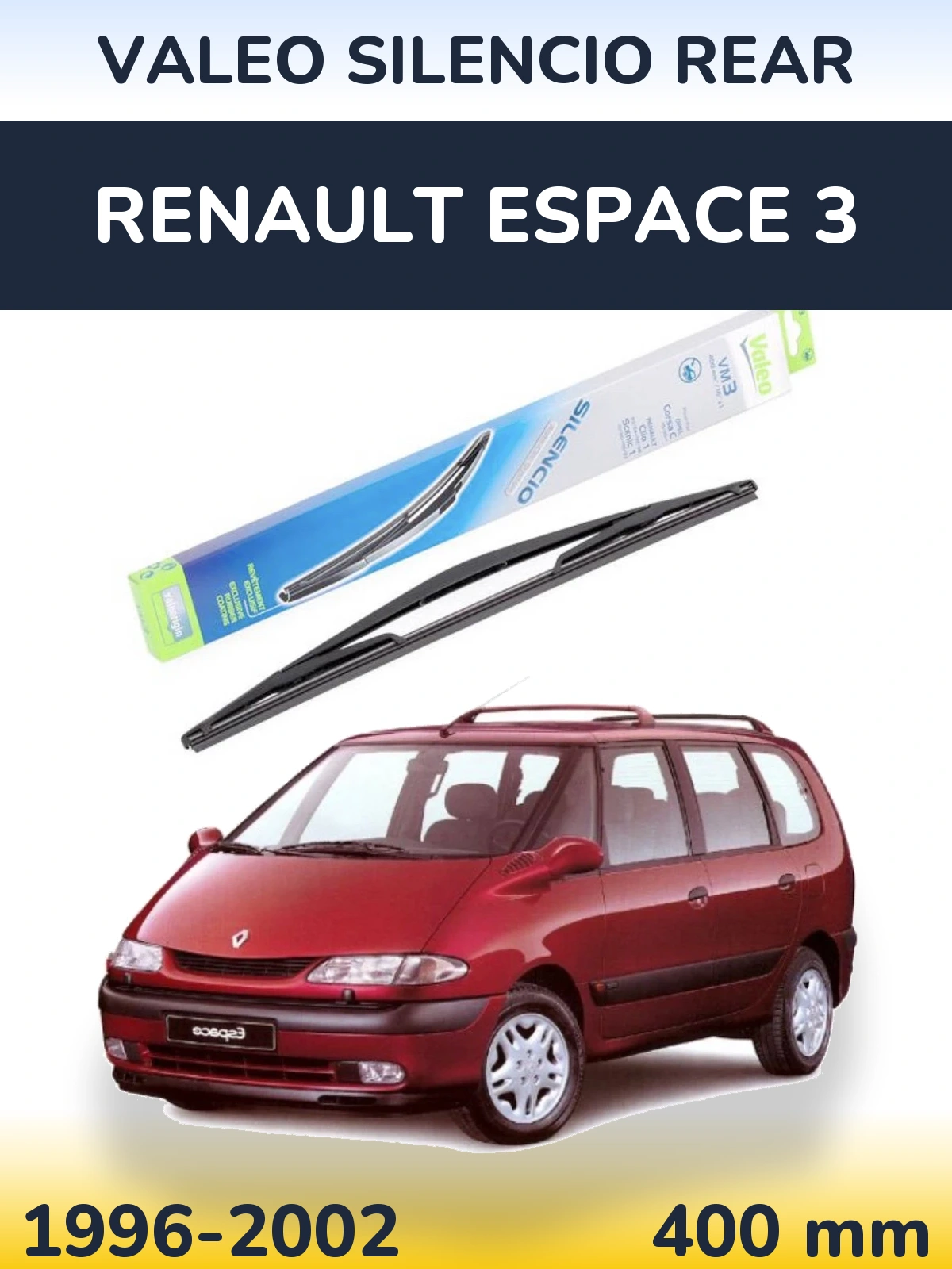 Задня щітка Valeo Silencio Rear 400 мм для Renault Espace 3 1996-2002