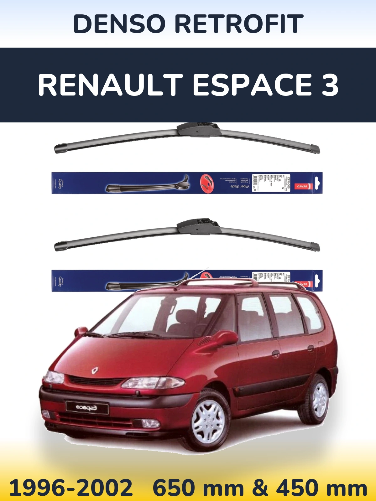 Torkarblad Denso Retrofit för Renault Espace 3