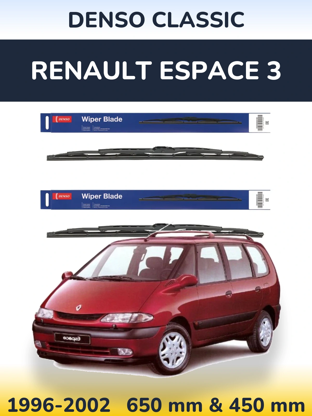 Torkarblad Denso Classic för Renault Espace 3