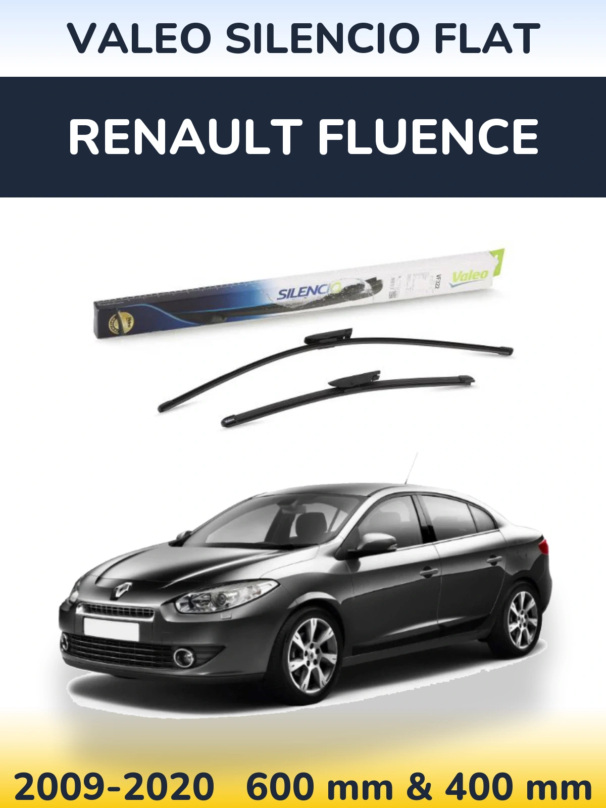Torkarblad Valeo Silencio Flat för Renault Fluence