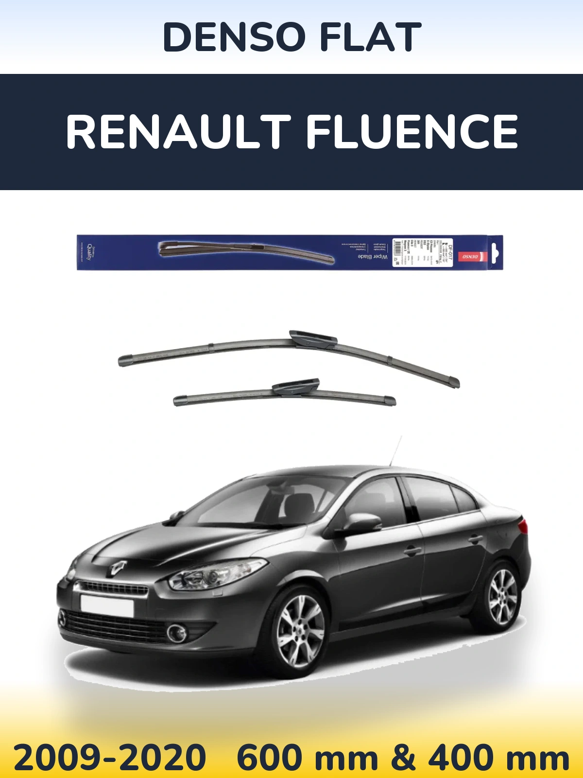 Torkarblad Denso Flat för Renault Fluence