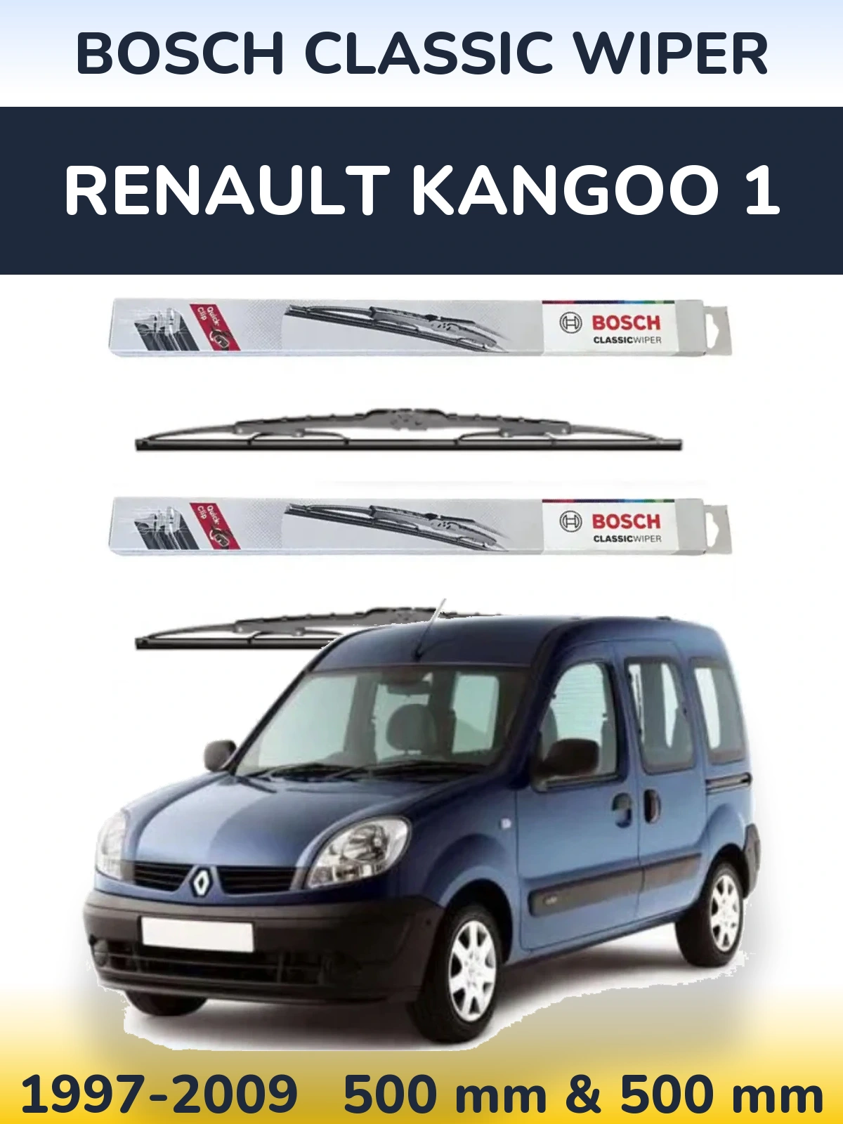 Torkarblad BOSCH Classic Wiper för Renault Kangoo 1