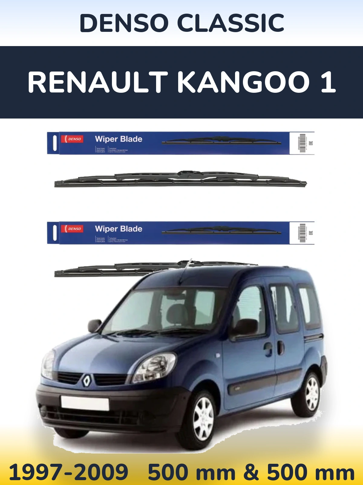Torkarblad Denso Classic för Renault Kangoo 1