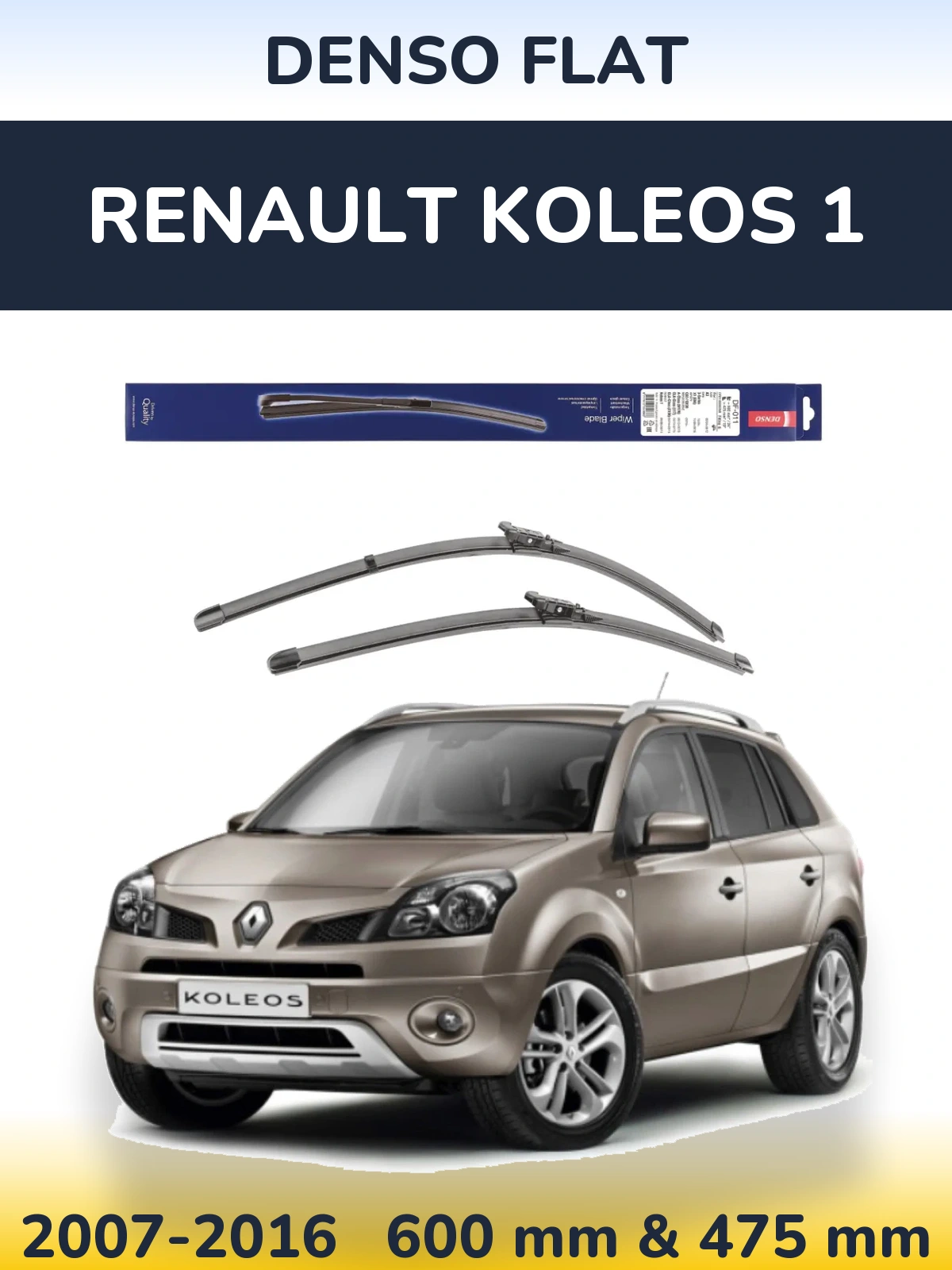 Torkarblad Denso Flat för Renault Koleos 1