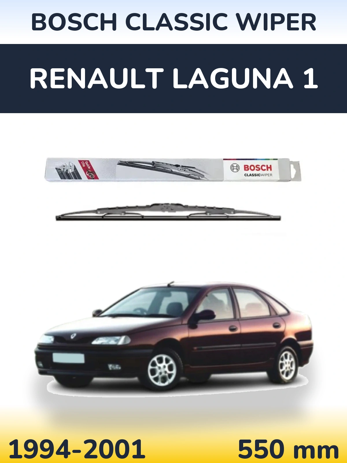 Torkarblad BOSCH Classic Wiper för Renault Laguna 1