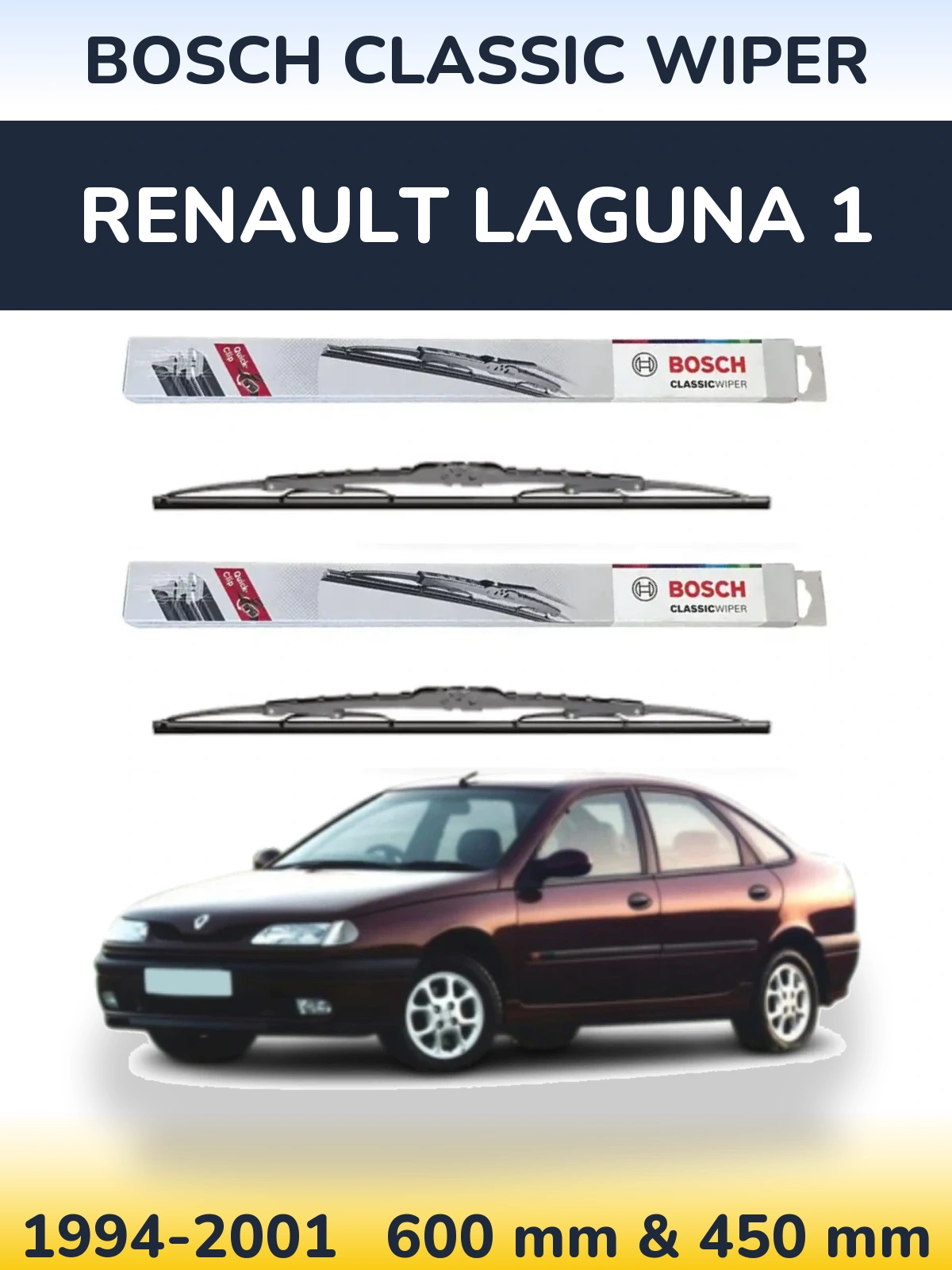Torkarblad BOSCH Classic Wiper för Renault Laguna 1