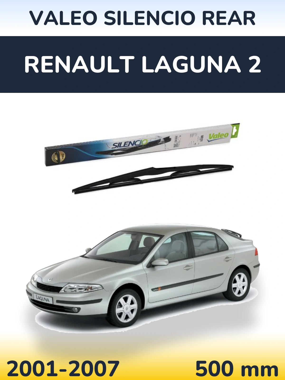 Torkarblad Valeo Silencio Rear för Renault Laguna 2