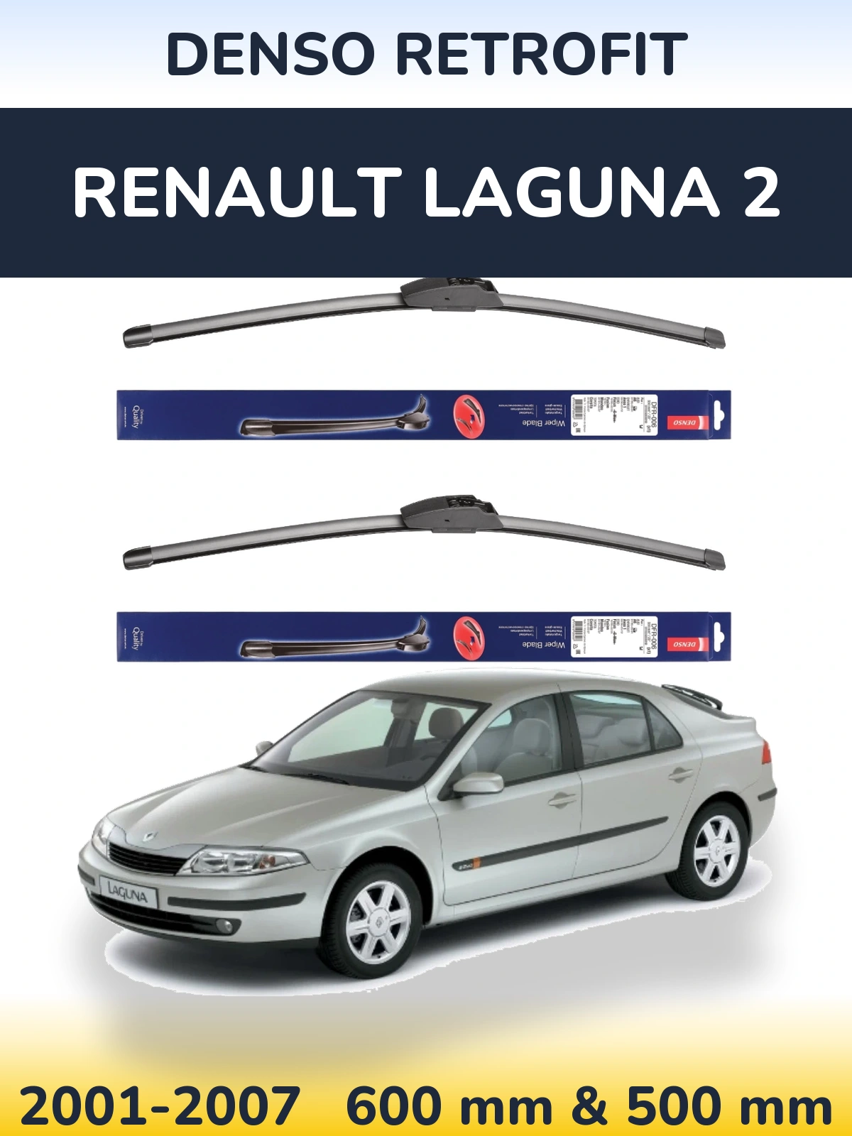 Torkarblad Denso Retrofit för Renault Laguna 2