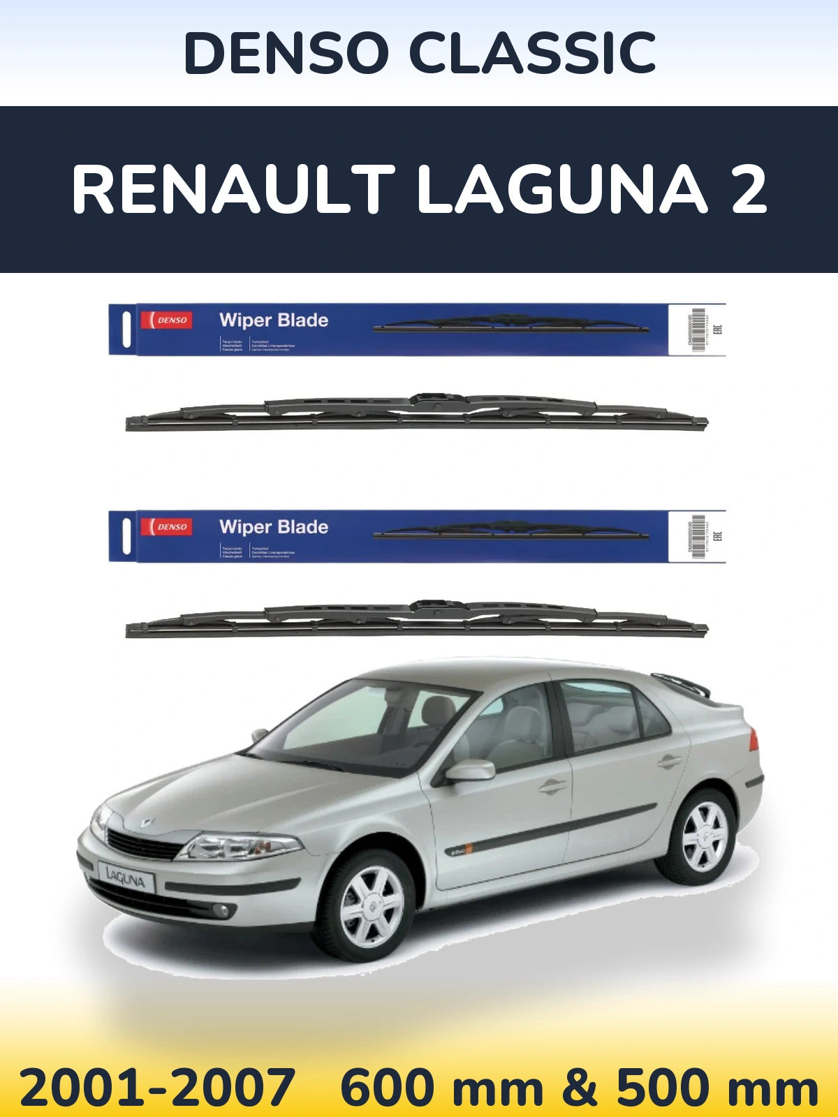 Torkarblad Denso Classic för Renault Laguna 2