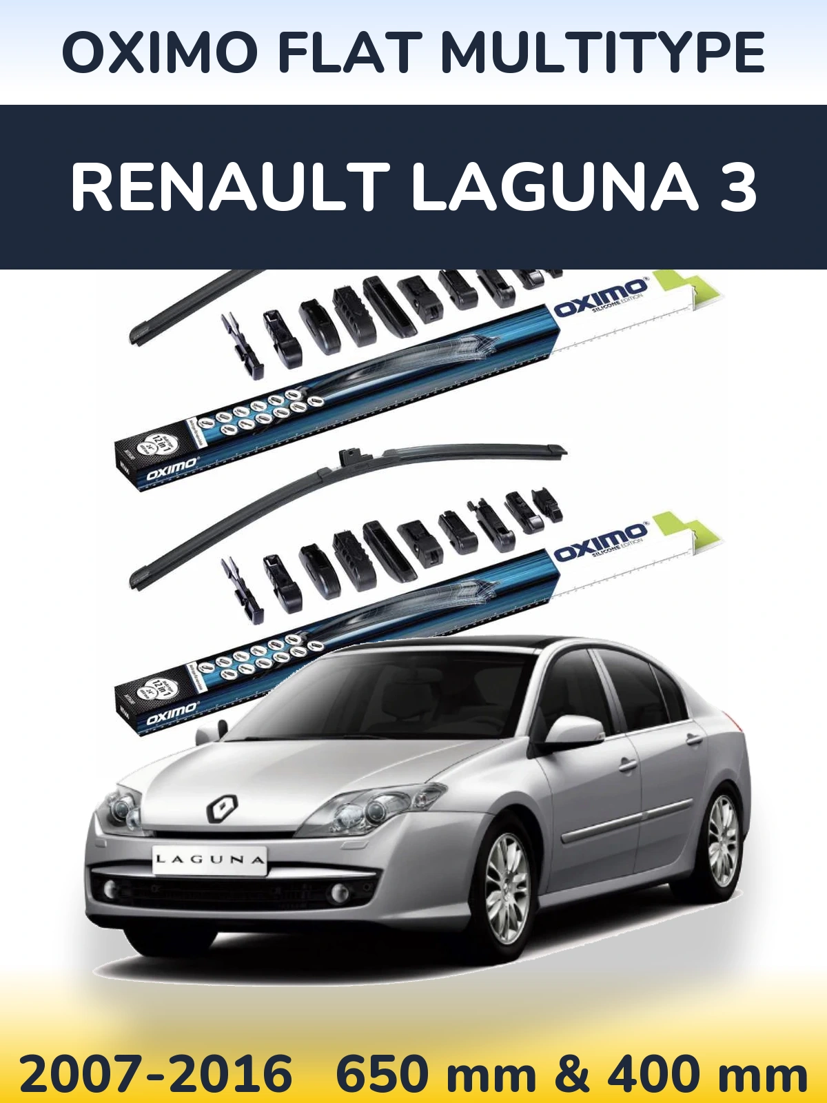 Torkarblad Oximo Flat MultiType för Renault Laguna 3