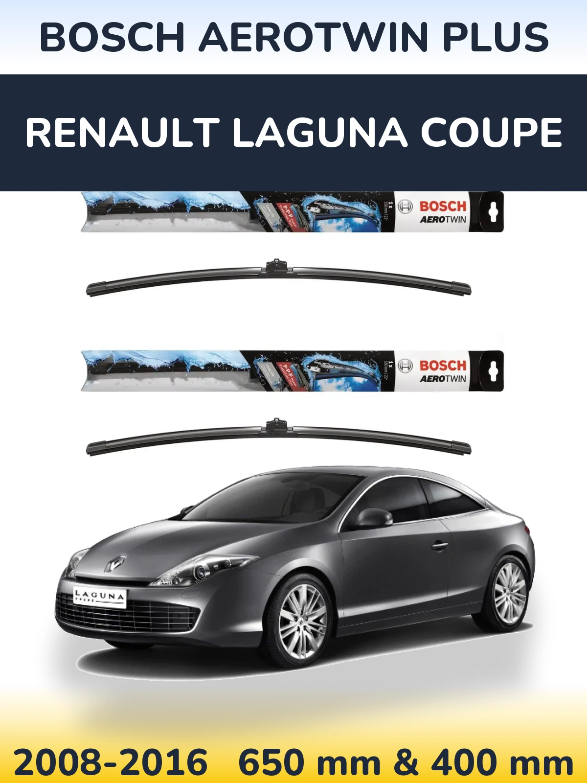 Torkarblad BOSCH AeroTwin Plus för Renault Laguna Coupe