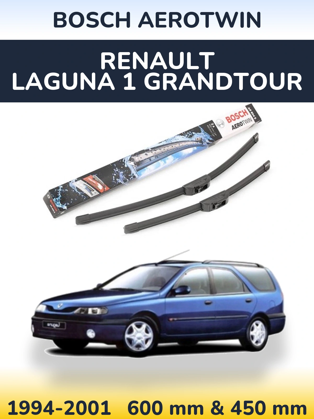 Torkarblad BOSCH AeroTwin för Renault Laguna 1 Grandtour