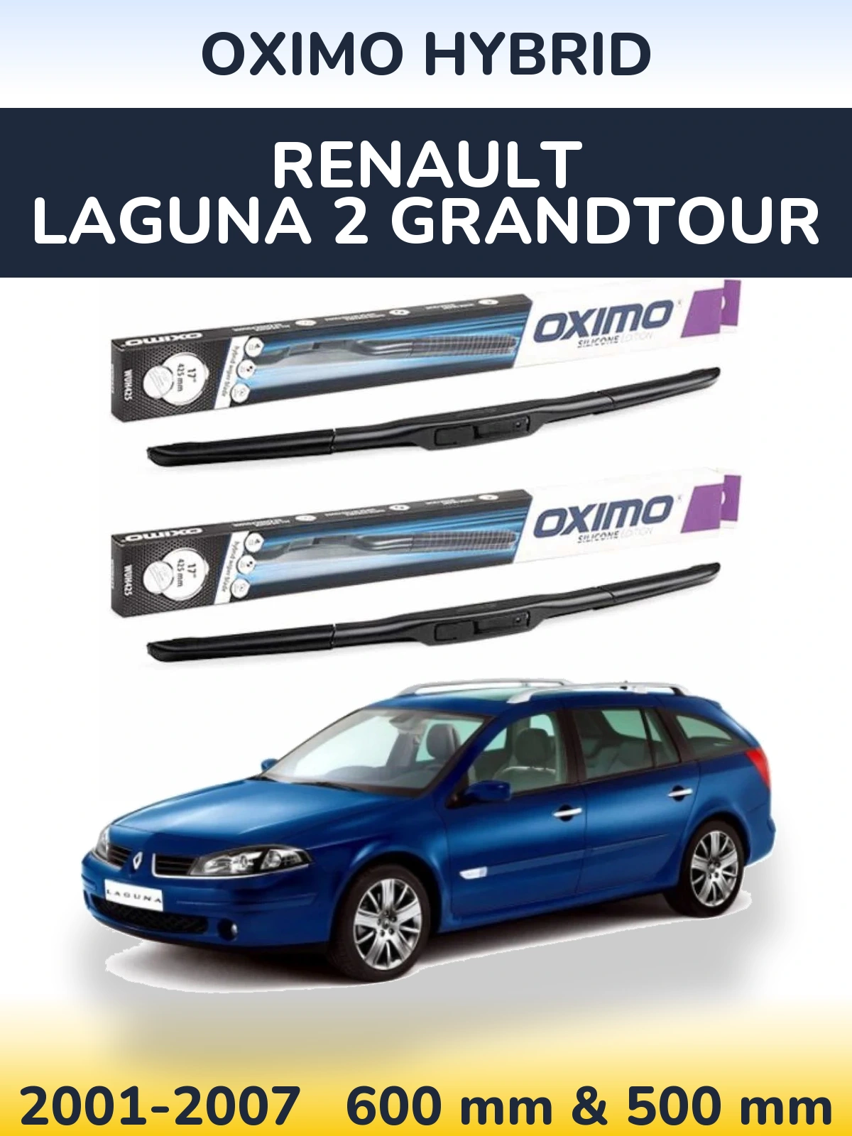 Torkarblad Oximo Hybrid för Renault Laguna 2 Grandtour