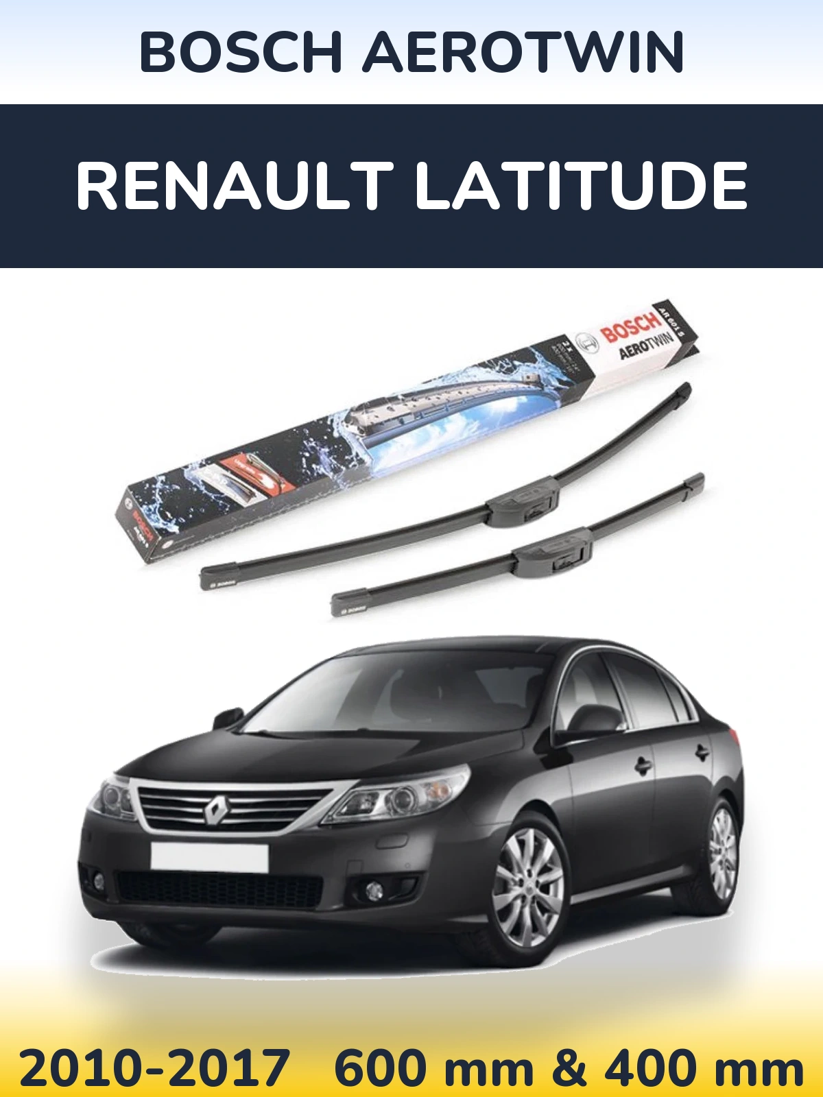Torkarblad BOSCH AeroTwin för Renault Latitude