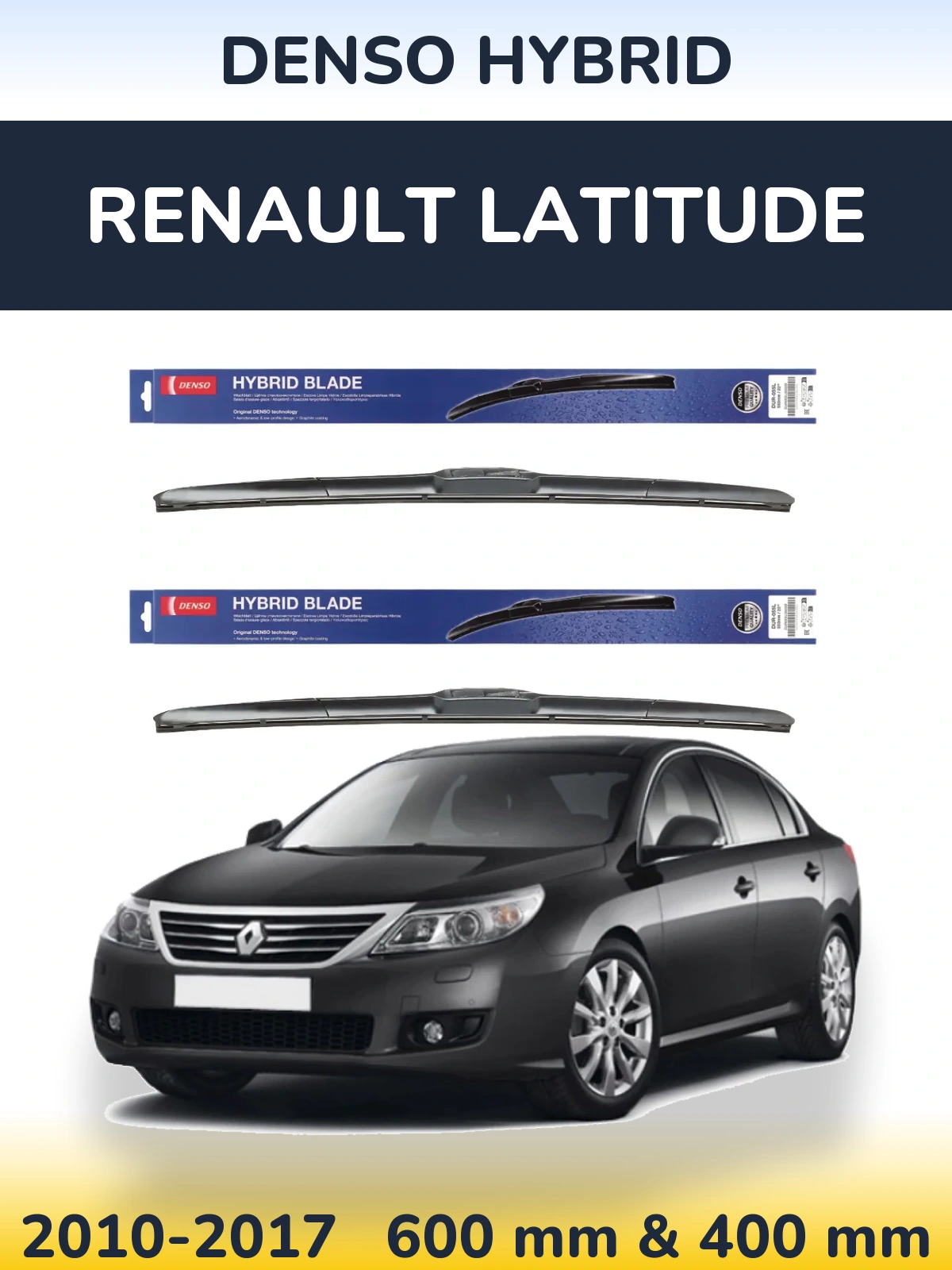 Torkarblad Denso Hybrid för Renault Latitude