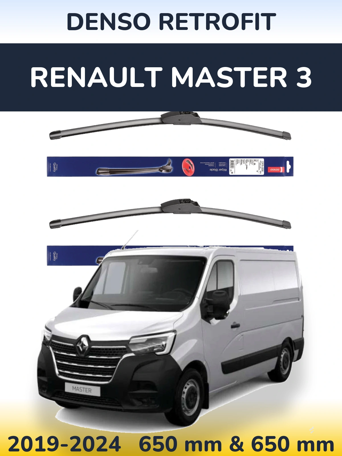 Torkarblad Denso Retrofit för Renault Master 3