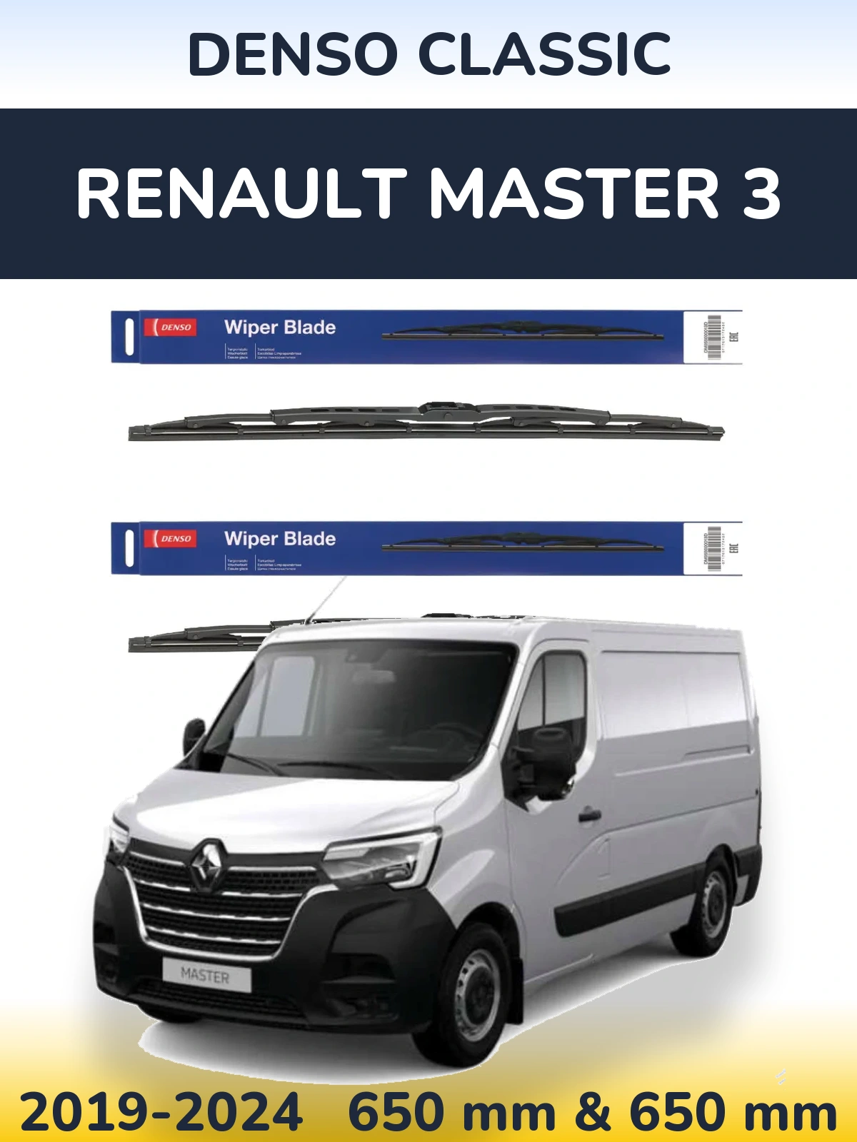 Torkarblad Denso Classic för Renault Master 3