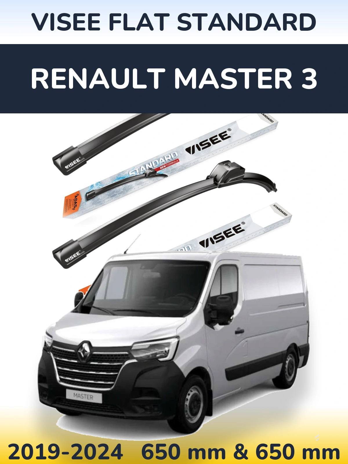 Torkarblad VISEE FLAT STANDARD för Renault Master 3