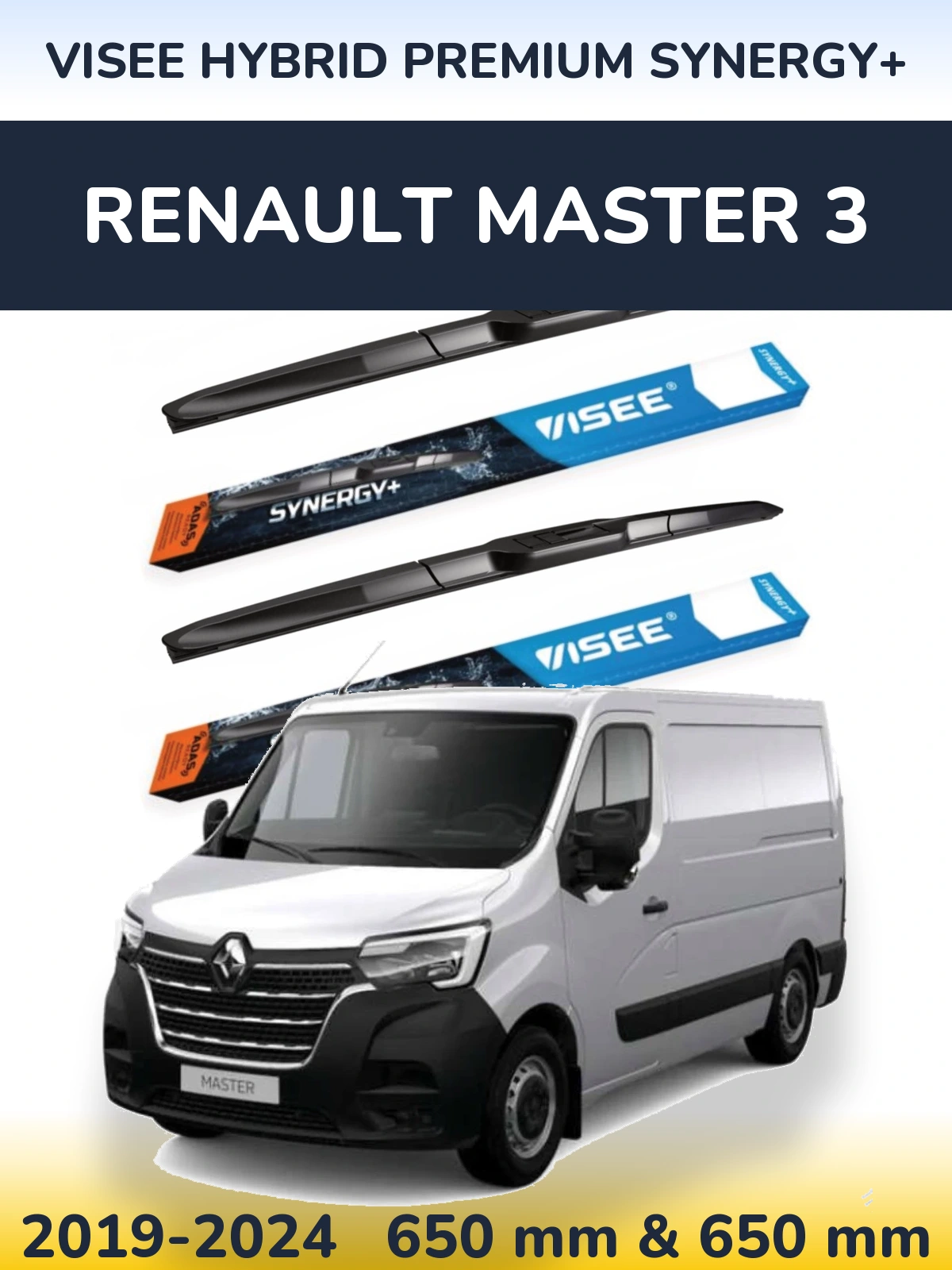 Torkarblad VISEE HYBRID PREMIUM SYNERGY+ för Renault Master 3
