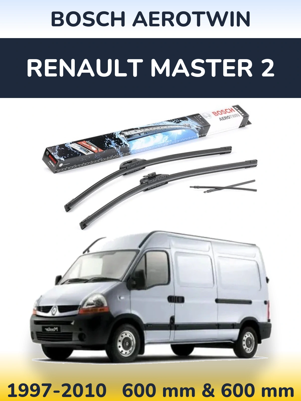 Torkarblad BOSCH AeroTwin för Renault Master 2