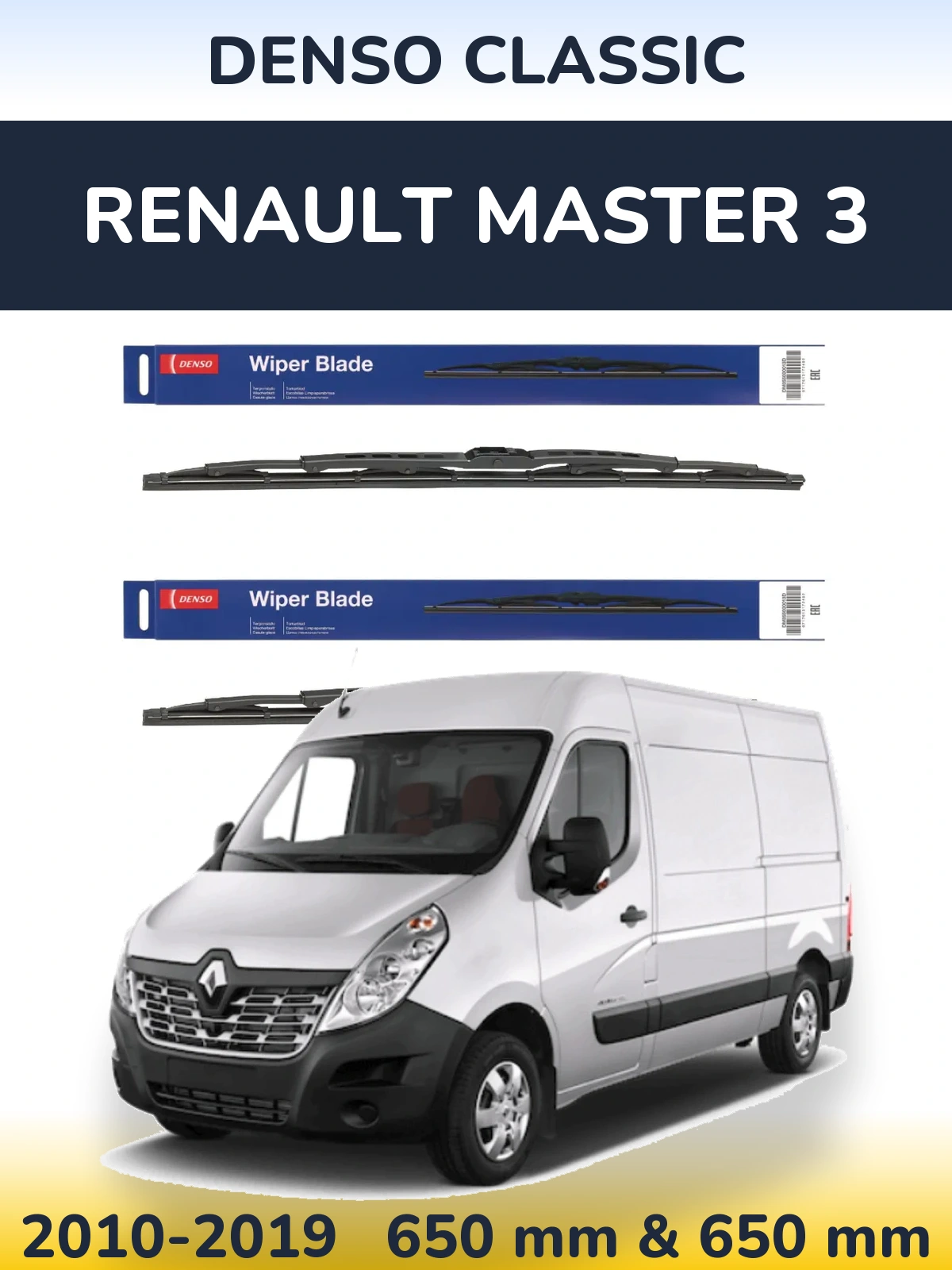 Torkarblad Denso Classic för Renault Master 3