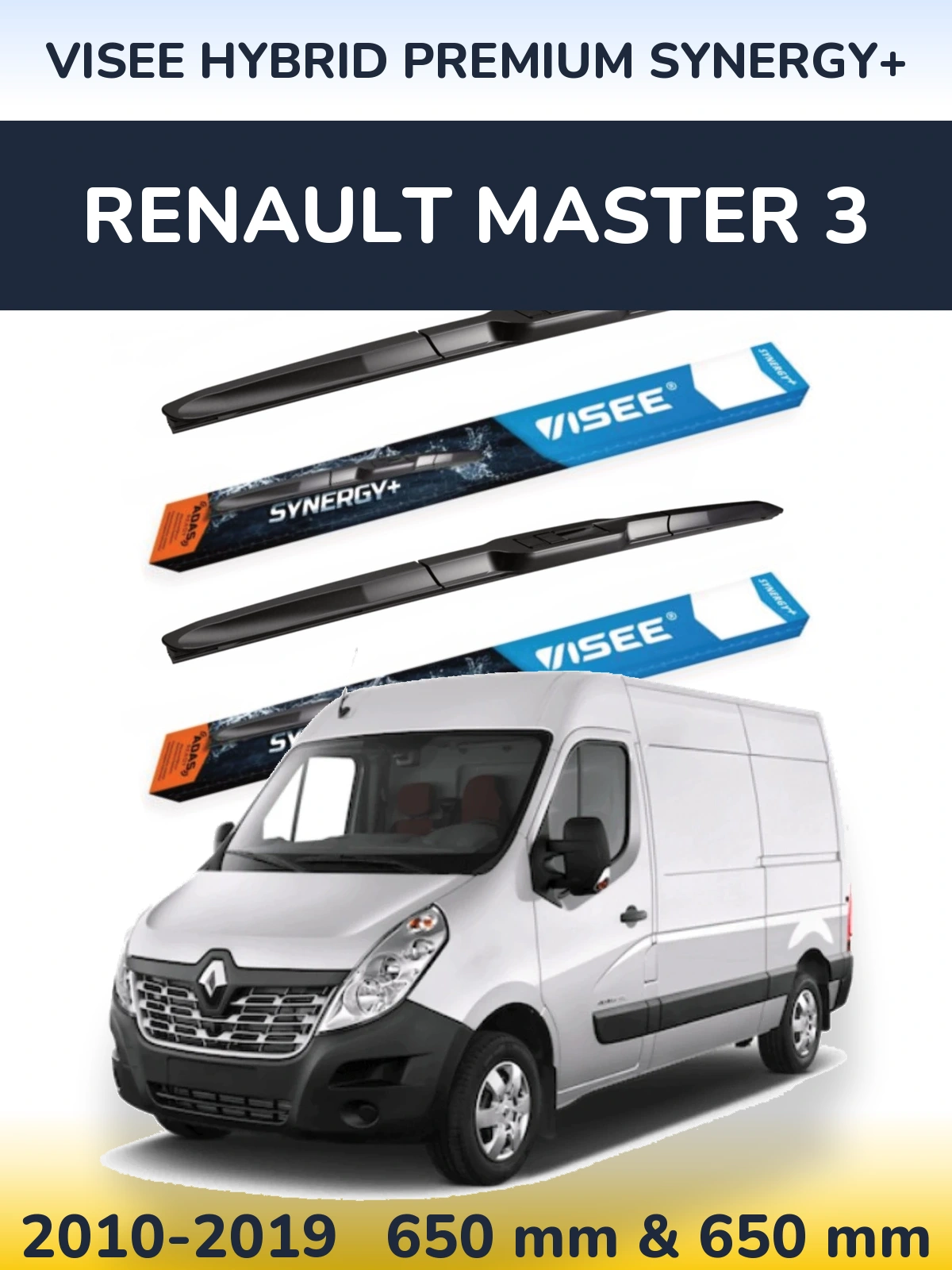 Torkarblad VISEE HYBRID PREMIUM SYNERGY+ för Renault Master 3