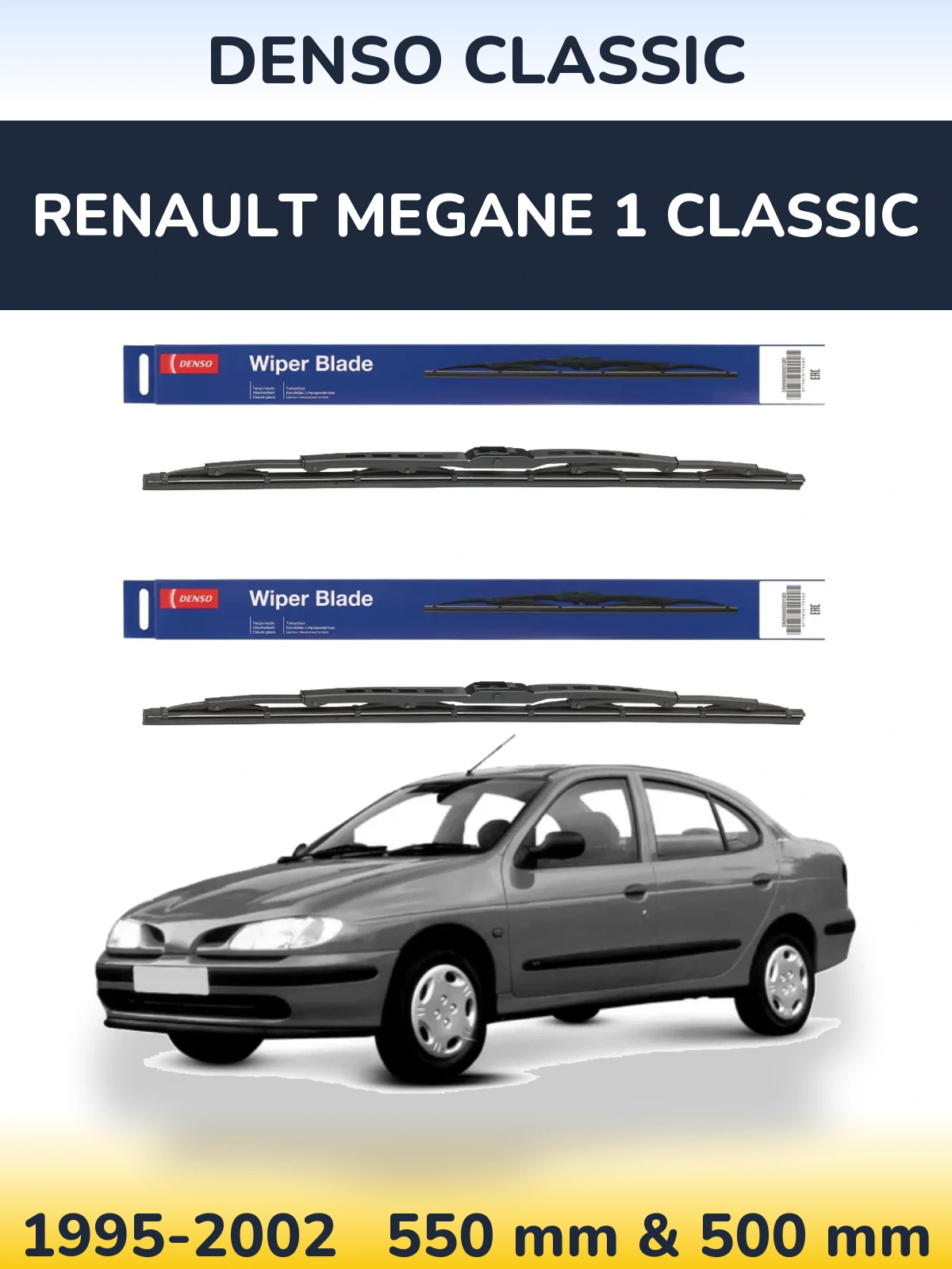 Torkarblad Denso Classic för Renault Megane 1 Classic