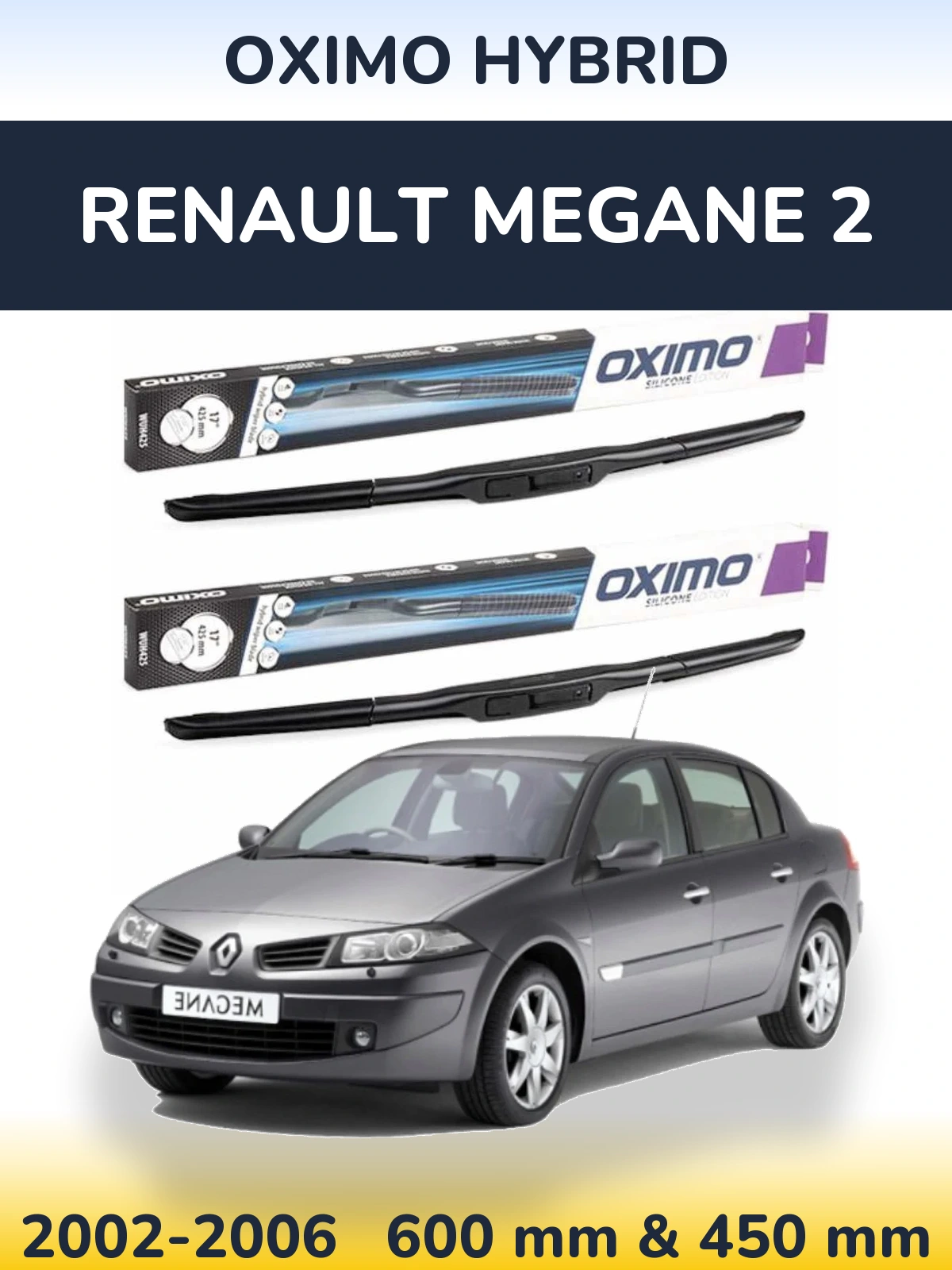 Torkarblad Oximo Hybrid för Renault Megane 2