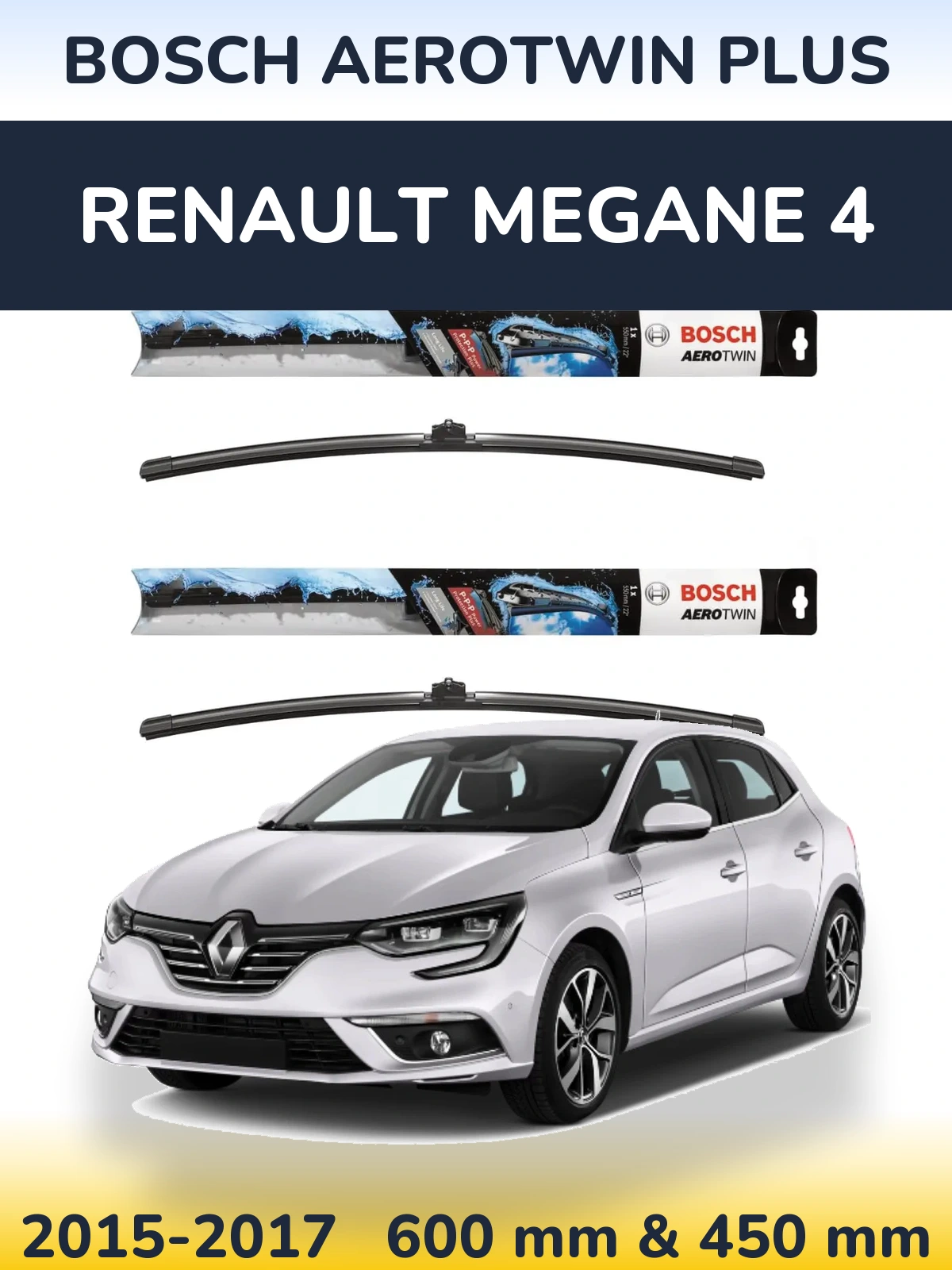 Torkarblad BOSCH AeroTwin Plus för Renault Megane 4