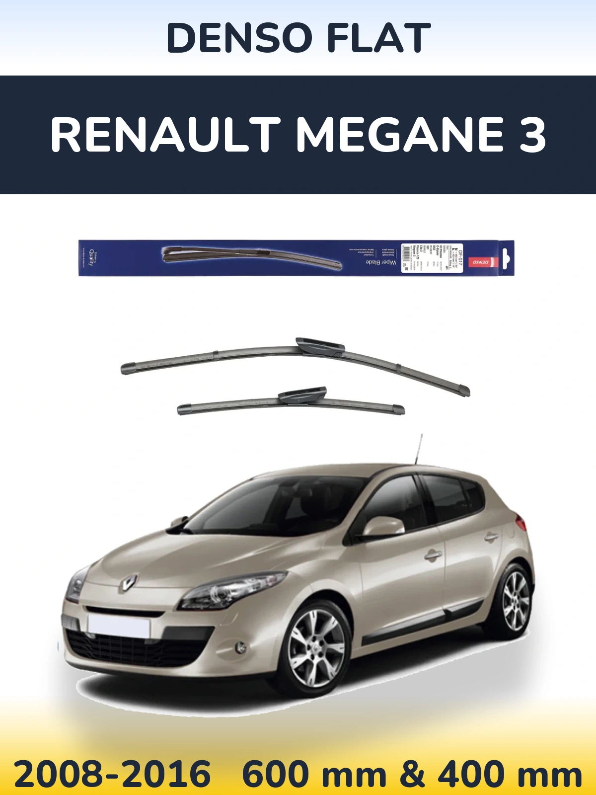 Torkarblad Denso Flat för Renault Megane 3